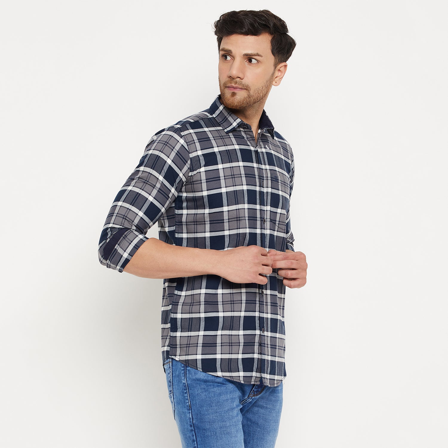 Duke Urban Men Full Sleeve Cotton Shirt (SDO5CKOM)