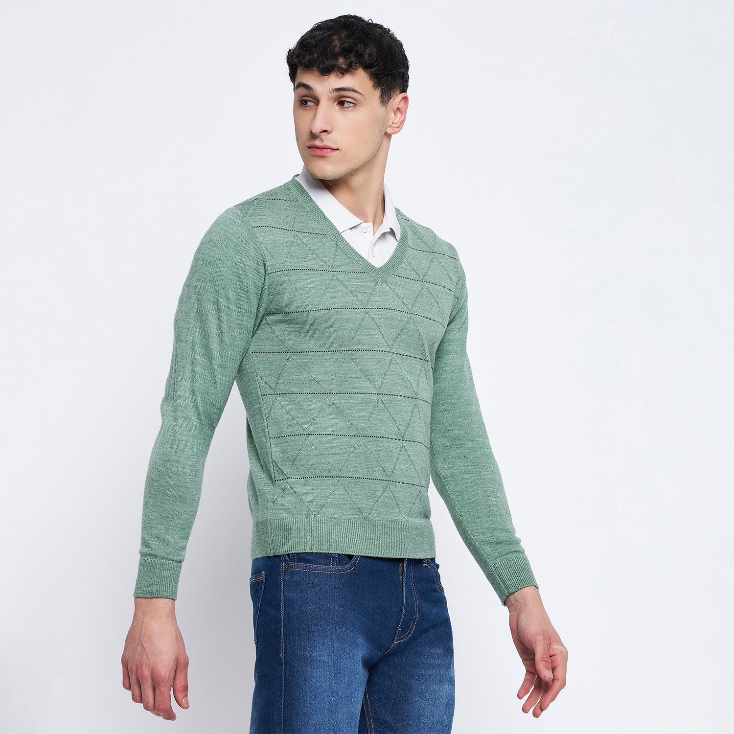 Duke Urban Men Full Sleeve V-Neck Sweater (SDS8089)