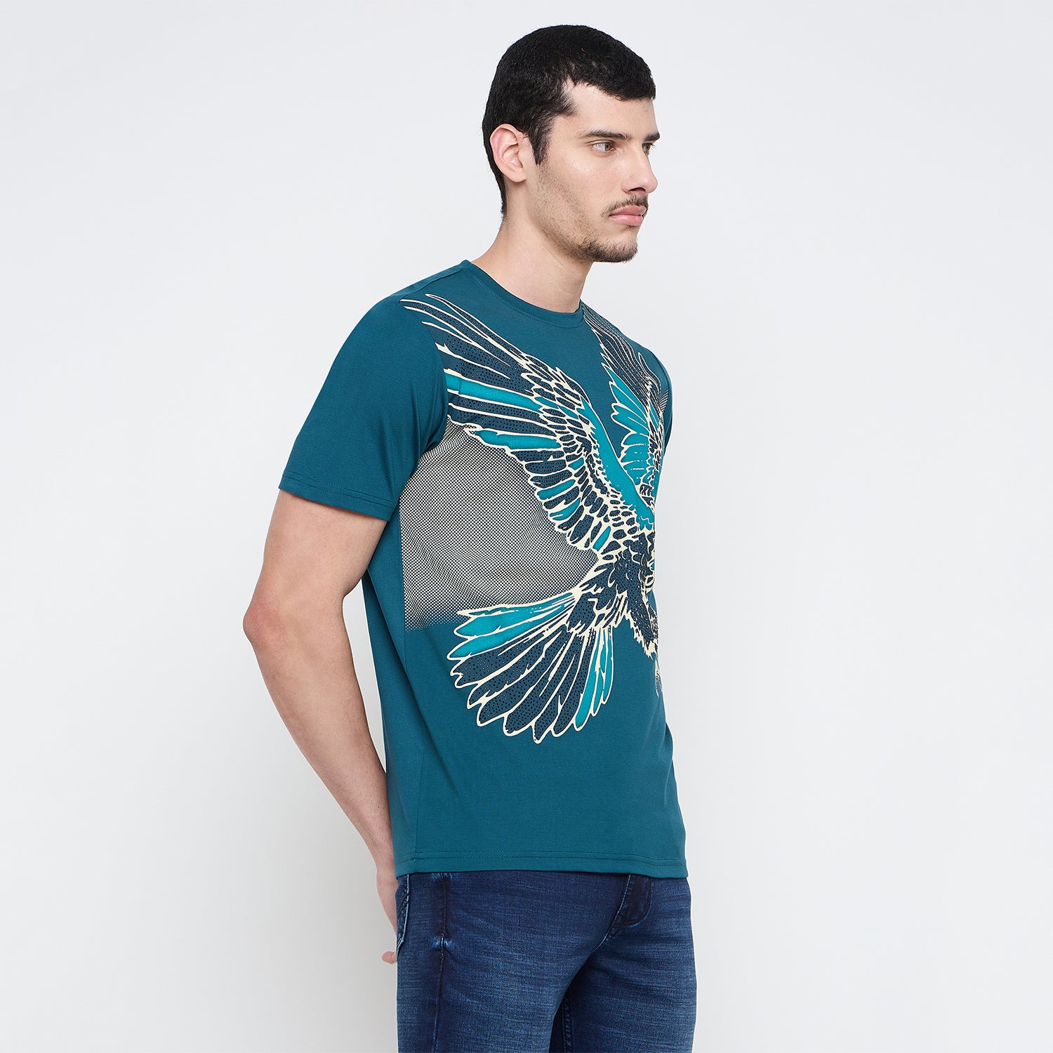 Duke Urban Men Half Sleeve Cotton Round Neck Tshirt (LF7591)