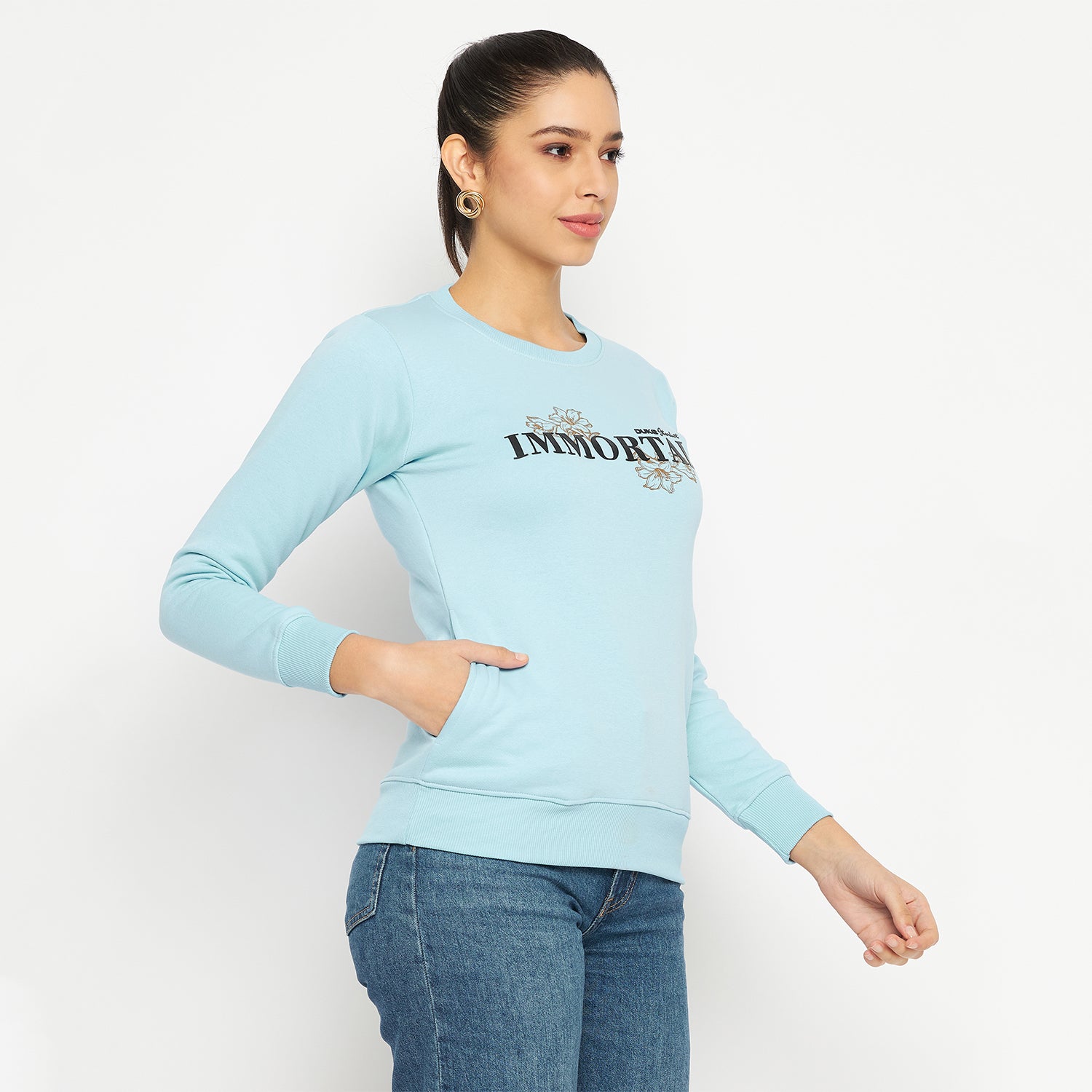 Duke Urban Women Round Neck Sweatshirt (MLFX931)