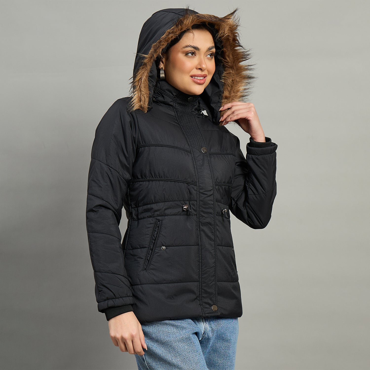 Duke Urban Women Short Style Full Sleeve Hooded Jacket (SDZ4115)