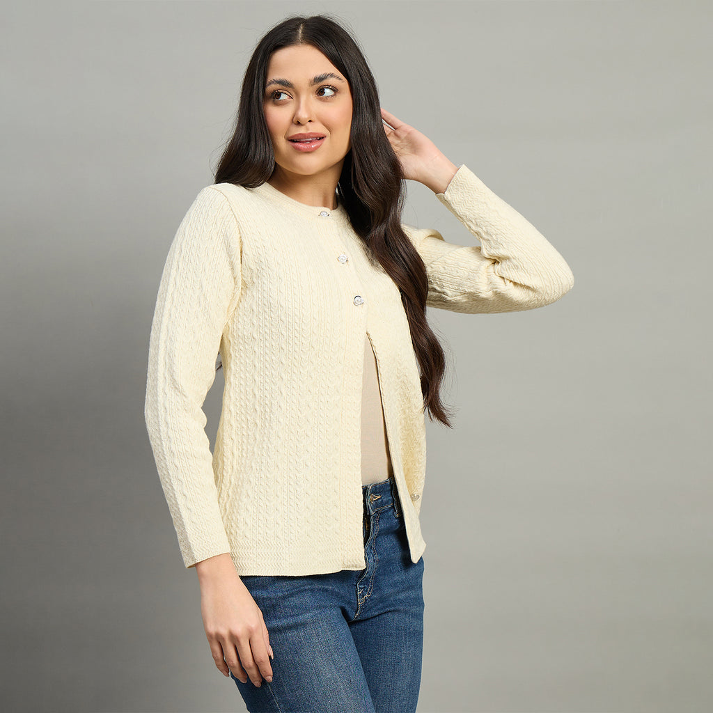 Duke Urban Women Full Sleeve Front Open Regular Fit Sweater (SDS1417)