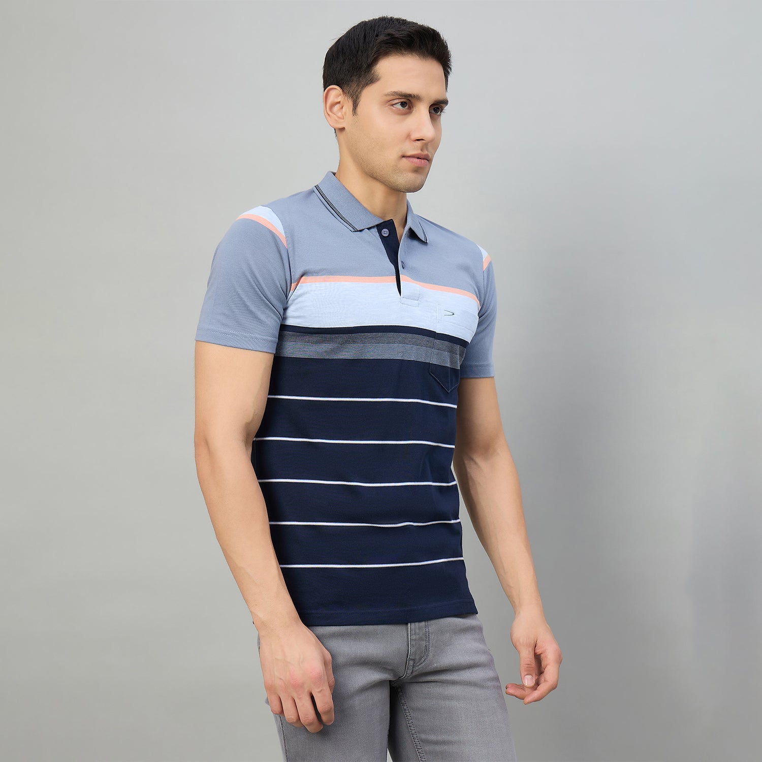 Duke Men Half Sleeve Cotton Regualr Fit Casual T-shirt (MLF1175)