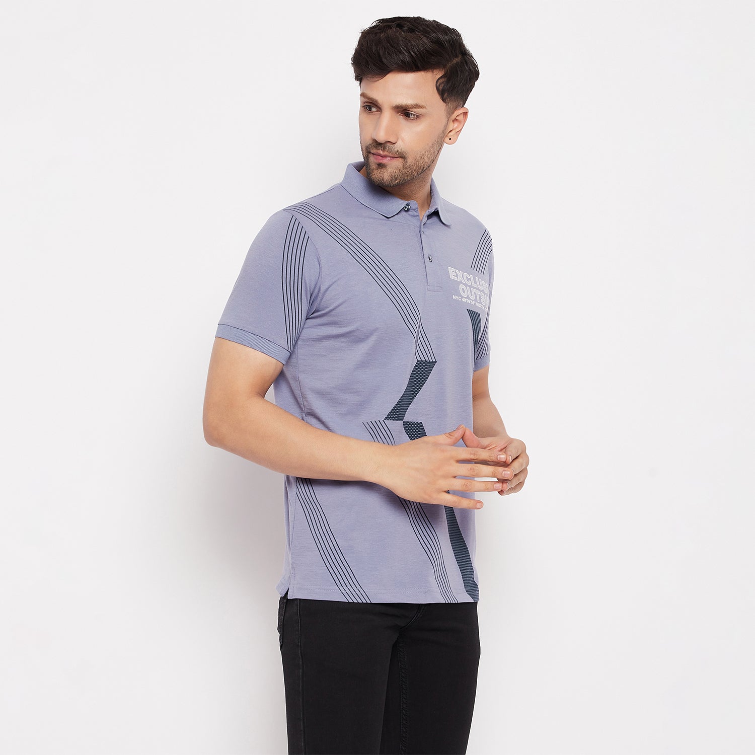 Duke Stardust Men Polo Neck Half Sleeve Cotton T-shirt (1115)