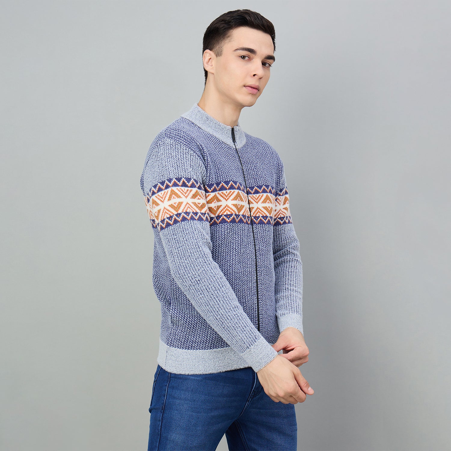 Duke Urban Men Full zip Regular Sweater (SDS2214)