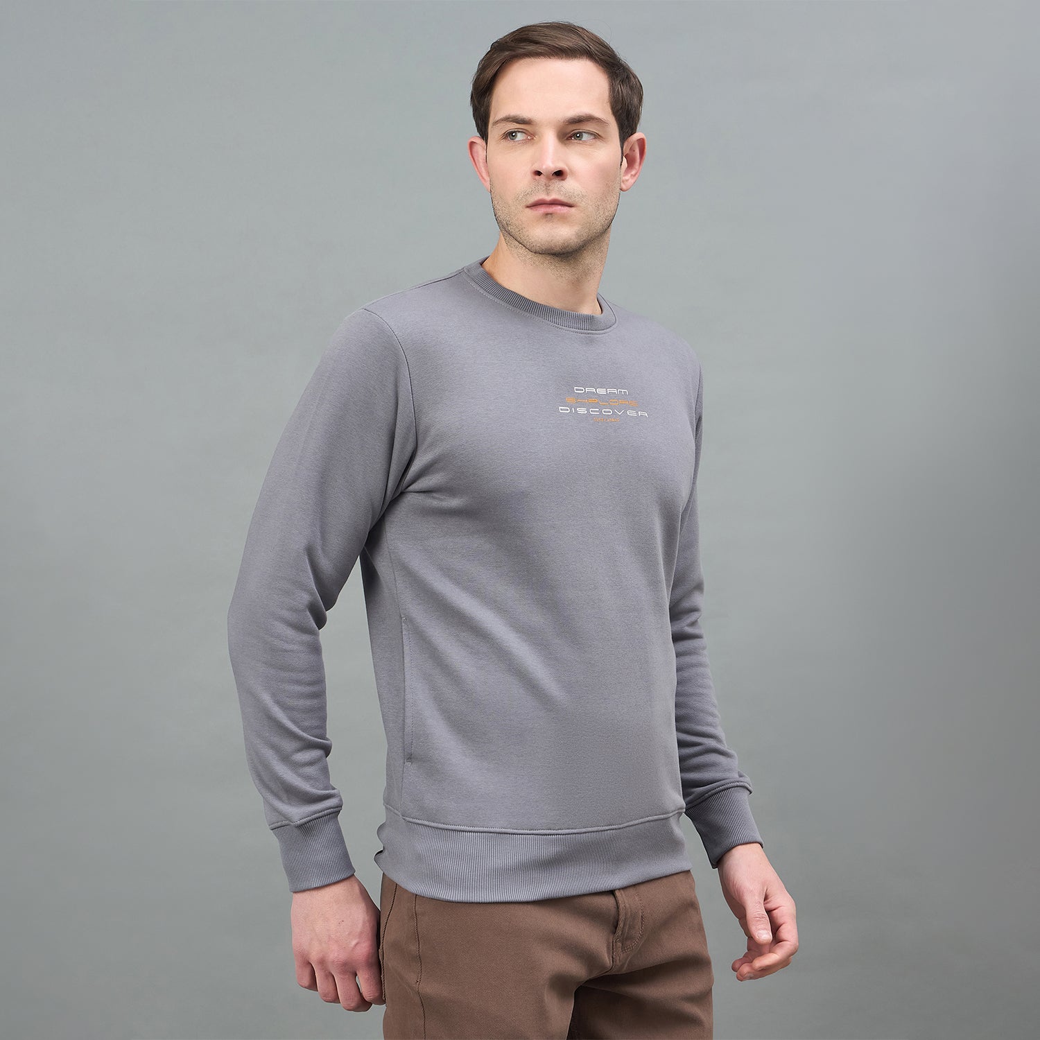 Duke Urban Men Solid Sweatshirt (LF6451)