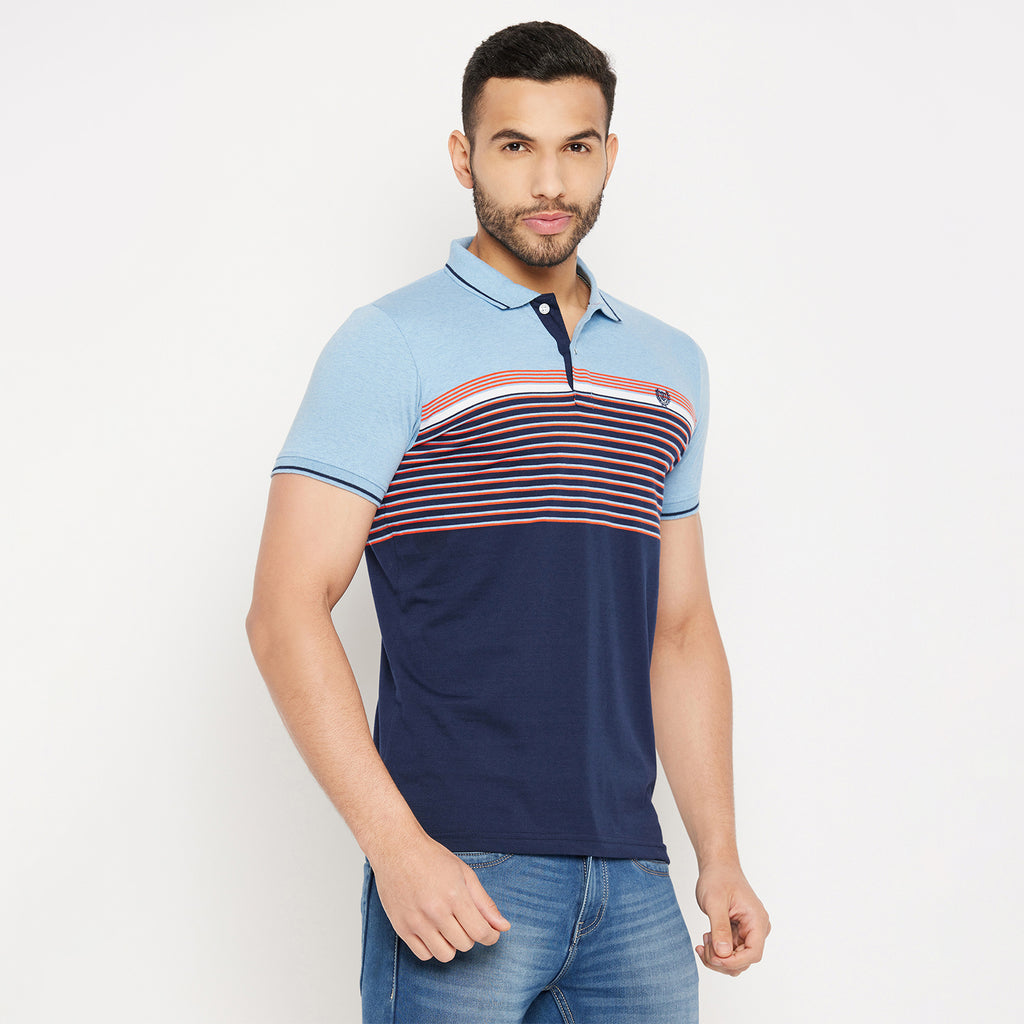 Duke Stardust Men Half Sleeve Polo Neck Cotton T-shirt (LF5726)