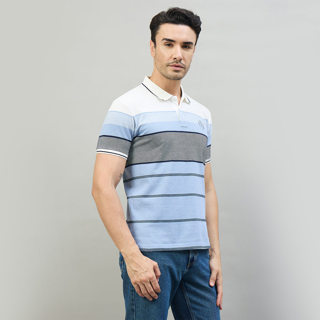 Duke Urban Men Half Sleeve Cotton Smart Fit Casual T-shirt (LF7974)