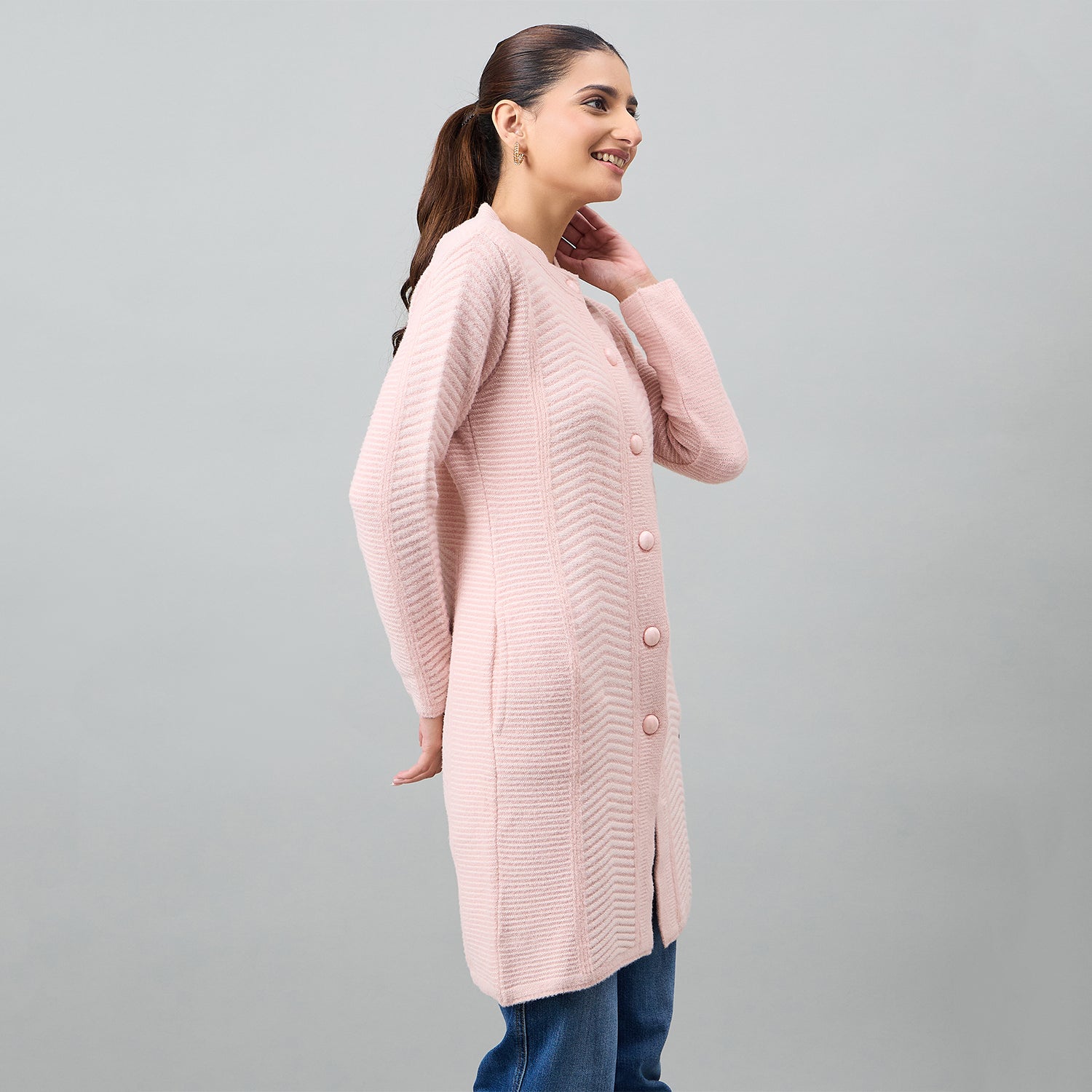 Duke Urban Women Long Coat Regular Sweater (SDS1301)