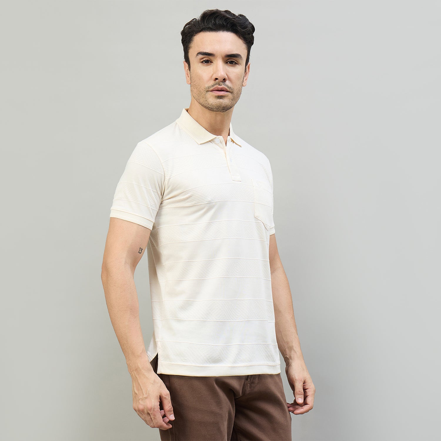 Duke Urban Men Half Sleeve Cotton Regular Fit Casual T-shirt (LF7965)