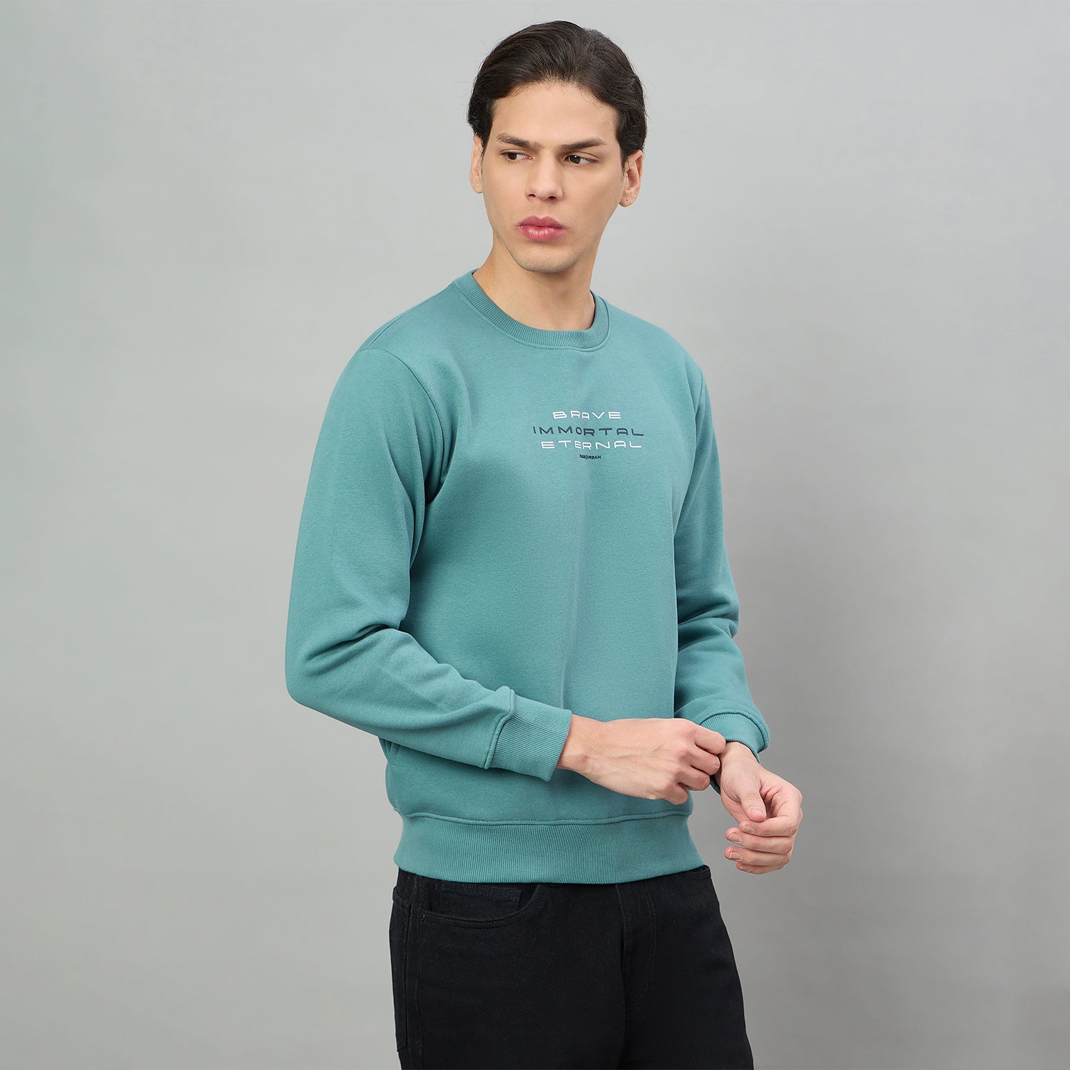 Duke Urban Men Round Neck Full Sleeve Regular Sweatshirt (LF6551)