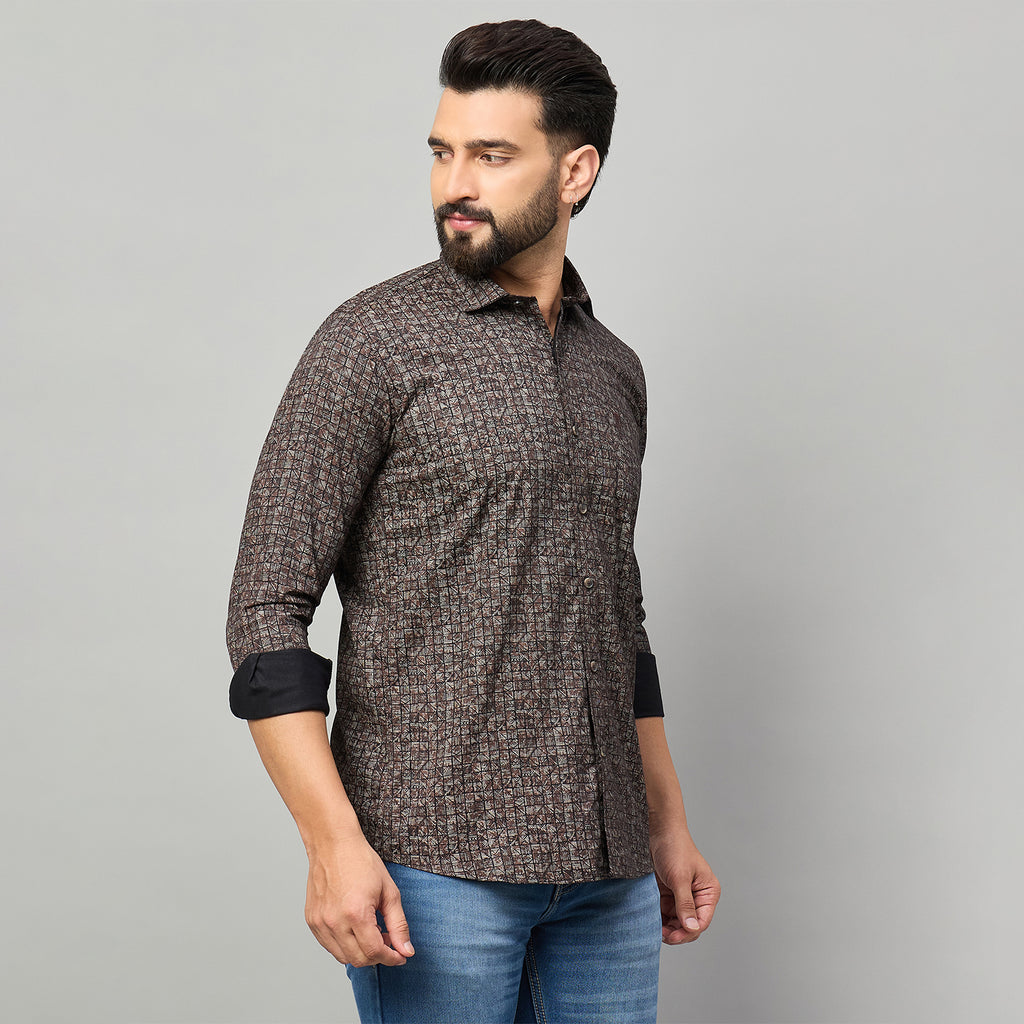 Duke Urban Men Full Sleeve Cotton Shirt (SDO8PRAL)