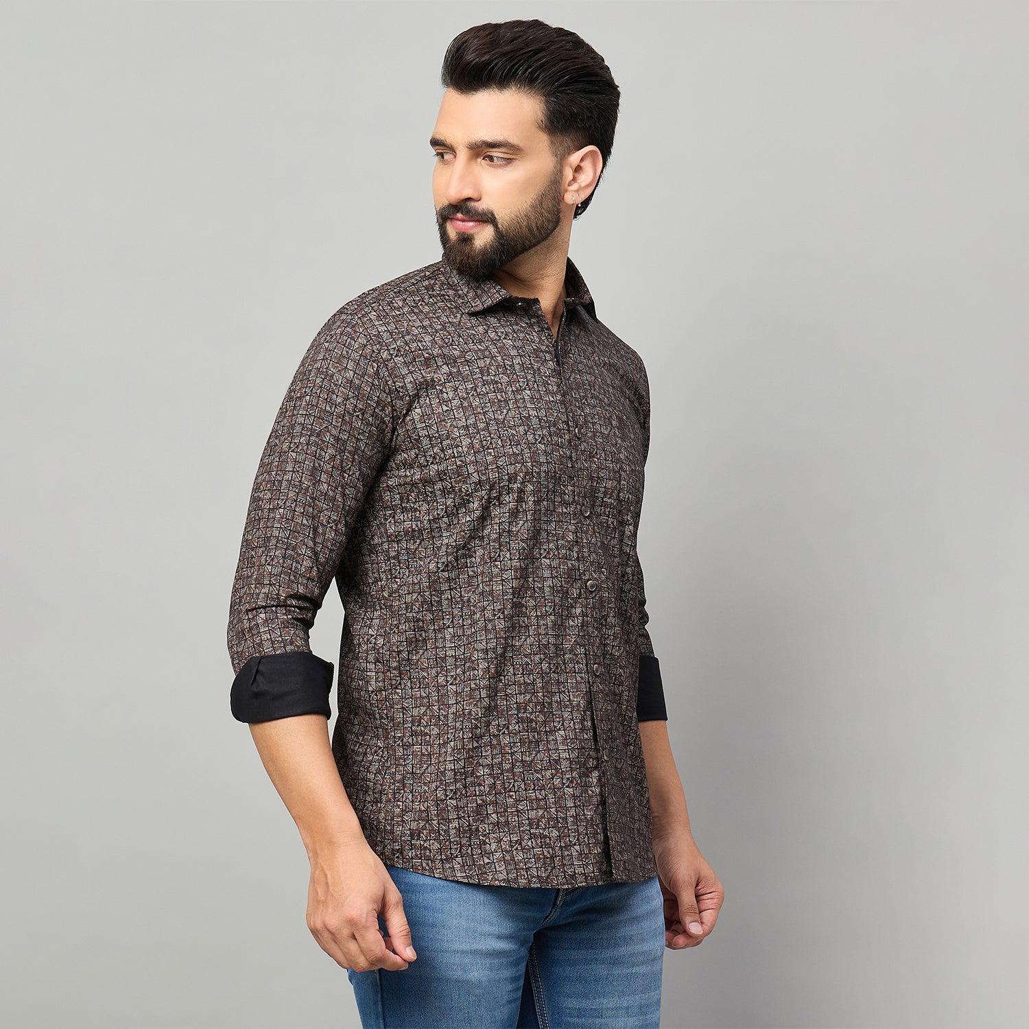 Duke Urban Men Full Sleeve Cotton Shirt (SDO8PRAL)