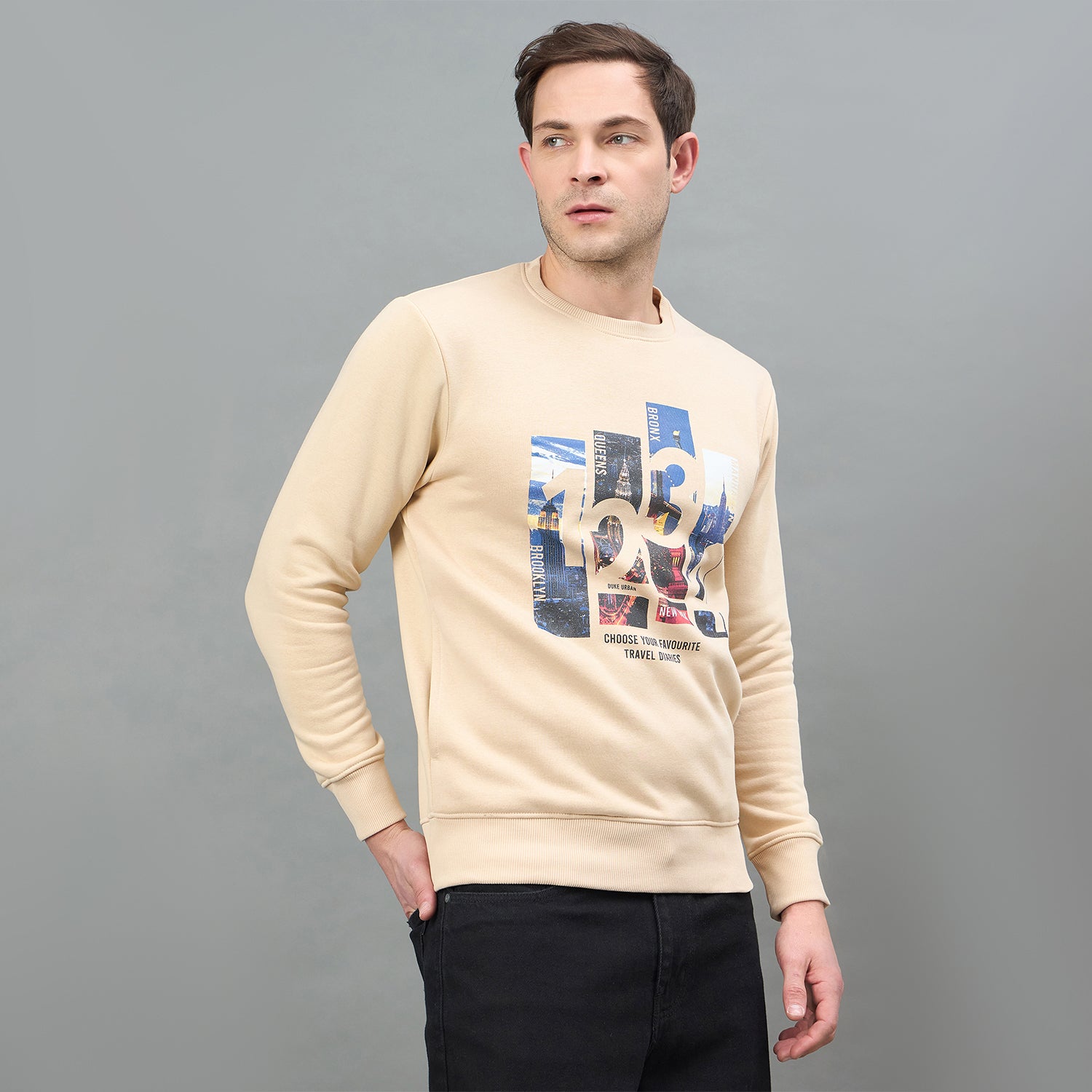 Duke Urban Men Round Neck Full Sleeve Sweatshirt (MLF6342)