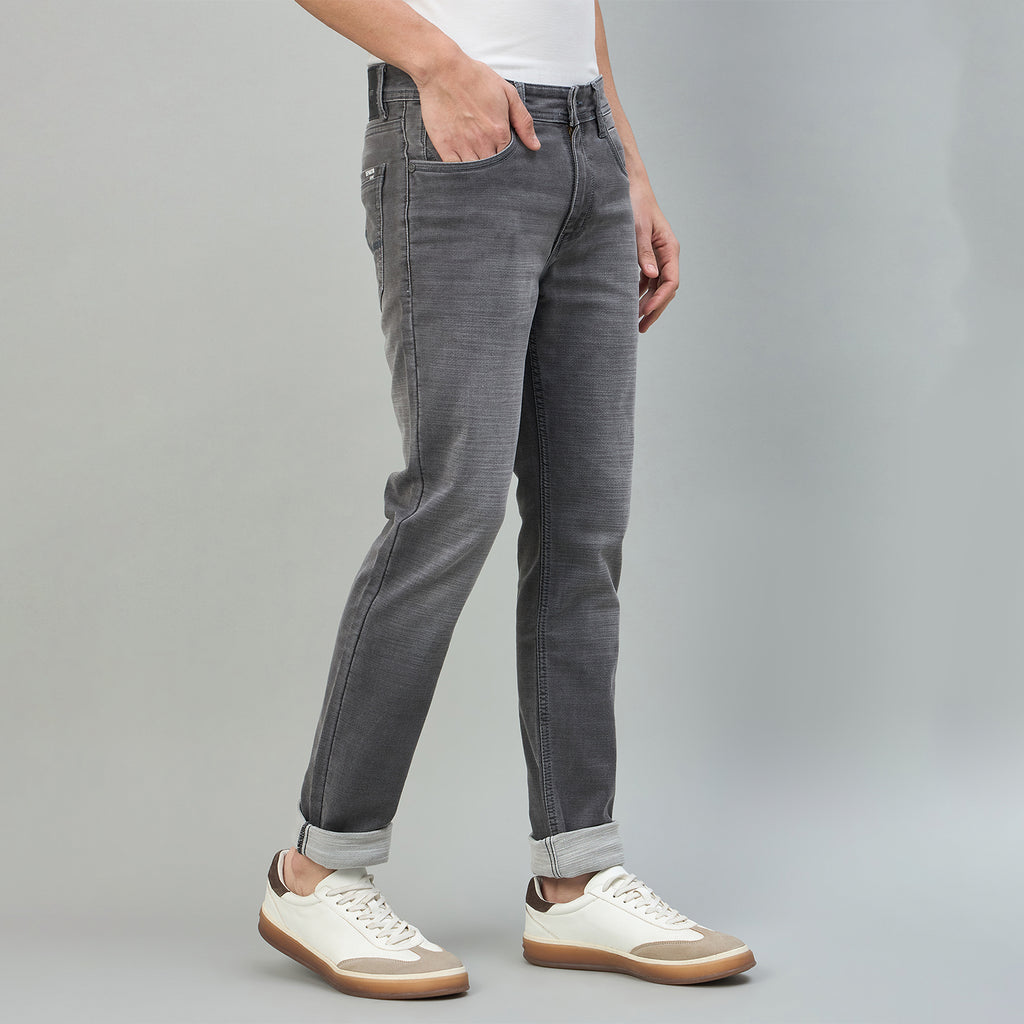 Duke Urban Men Narrow Bottom Mid-Rise Light Fade Stretchable Jeans (SDD5948N)