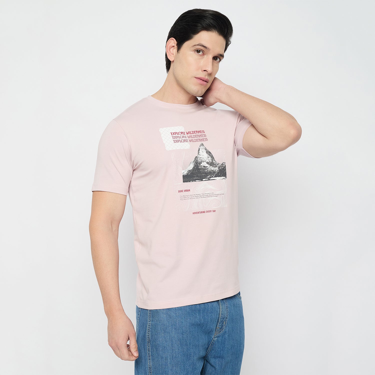 Duke Urban Men Half Sleeve Cotton Tshirt (LF7438)