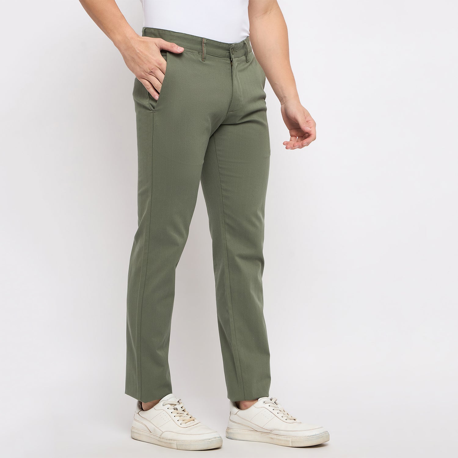 Duke Urban Men Flatfront Narrowfit Chinos Trousers (SDT4568)