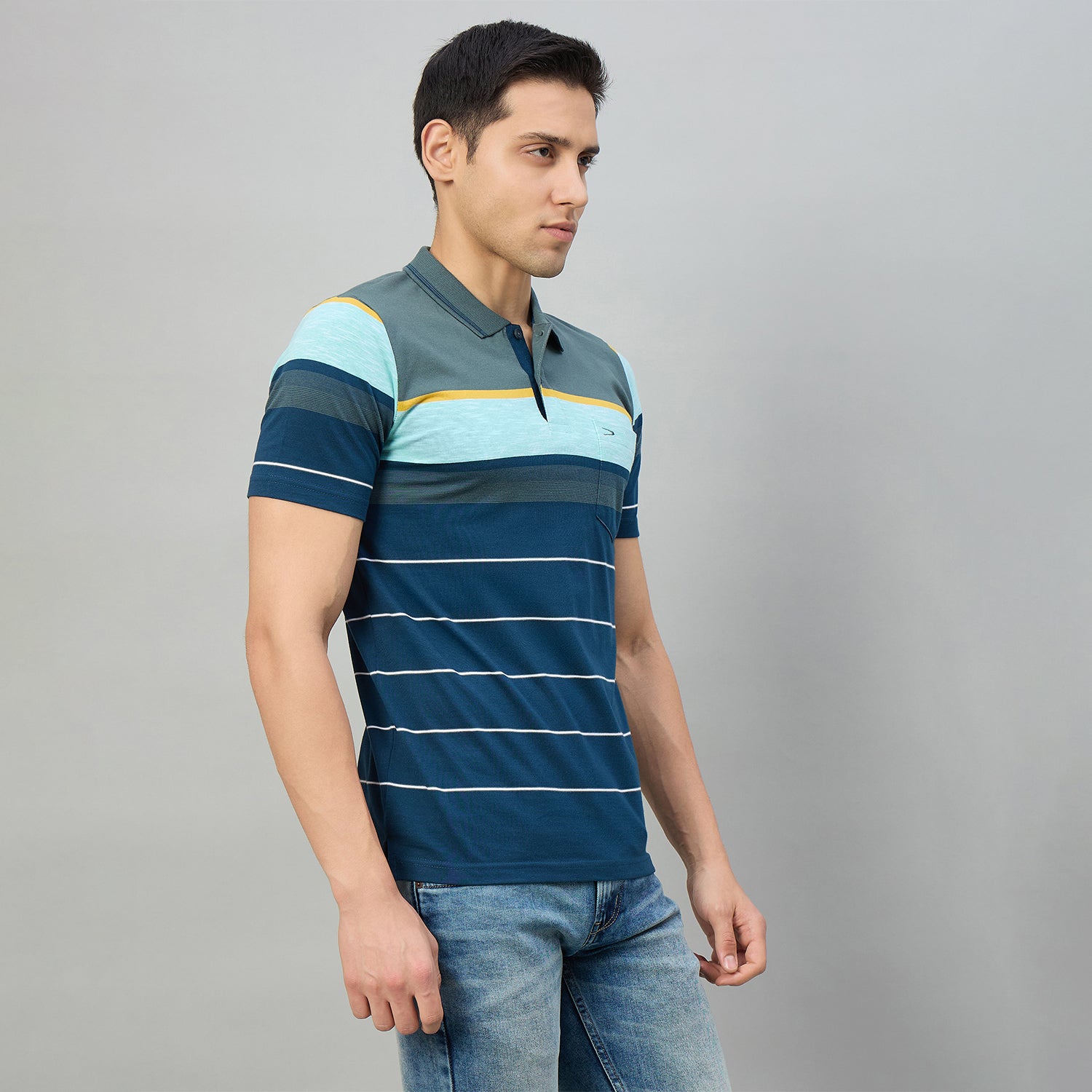 Duke Men Half Sleeve Cotton Regualr Fit Casual T-shirt (MLF1175)