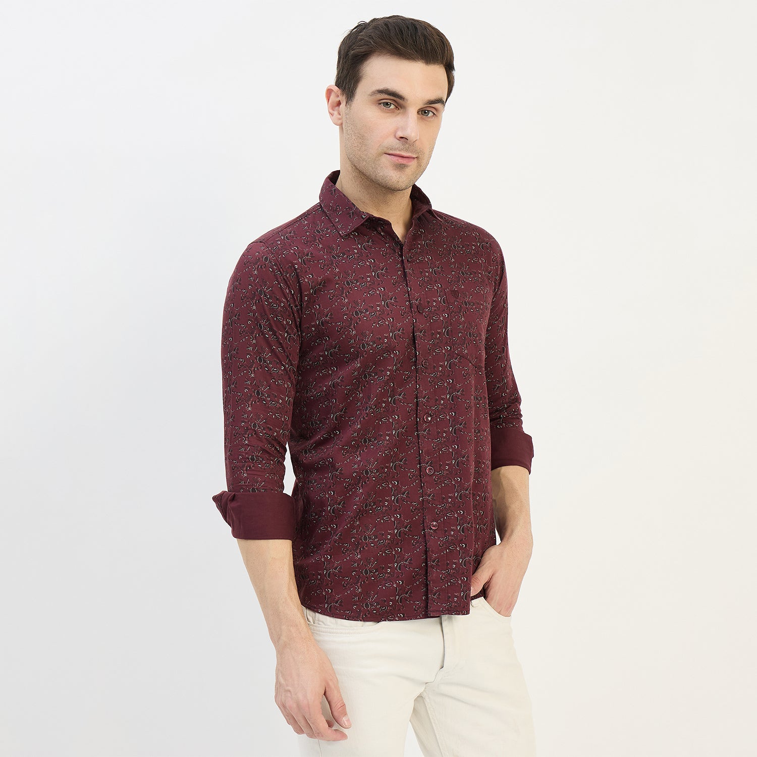 Duke Urban Men Full Sleeve Cotton Shirt (SDO8PRAN)