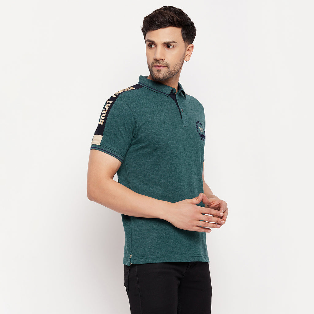 Duke Stardust Men Half Sleeve Polo Neck Cotton T-shirt (LF5778)