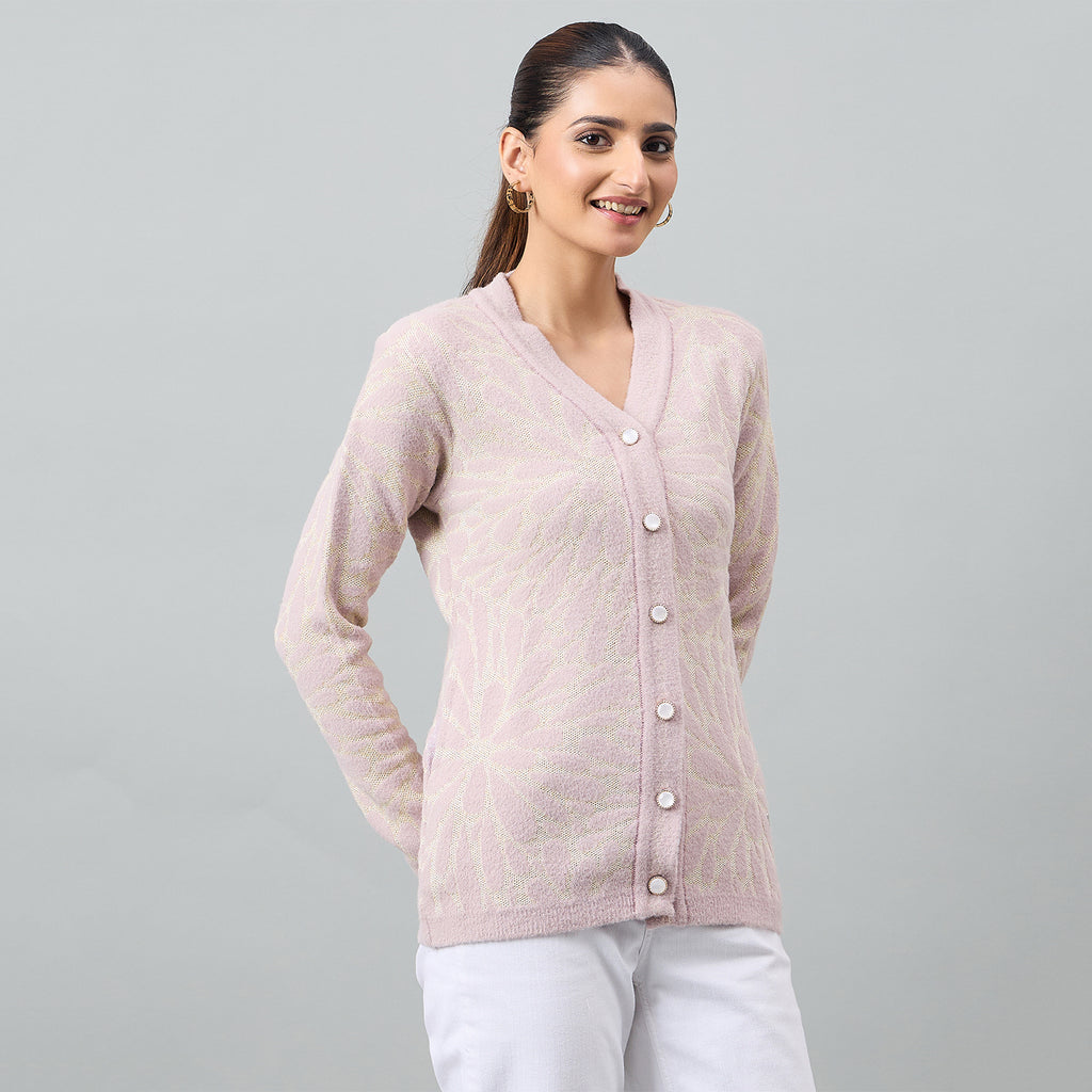 Duke Urban Women Full Sleeve Front Open Regular Cardigan (SDS1366)
