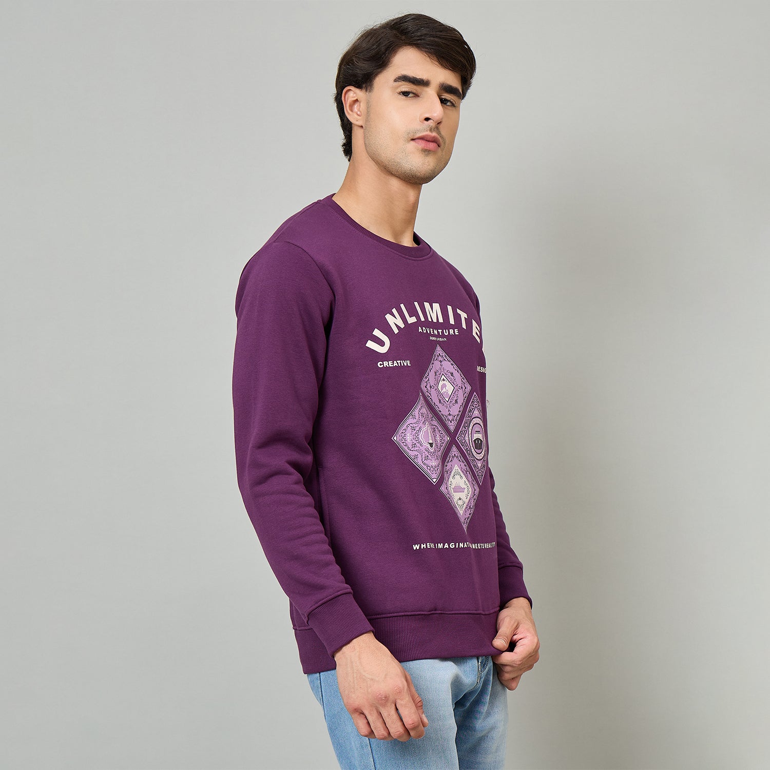 Duke Urban Men Round Neck Regular Sweatshirt (LF6345)