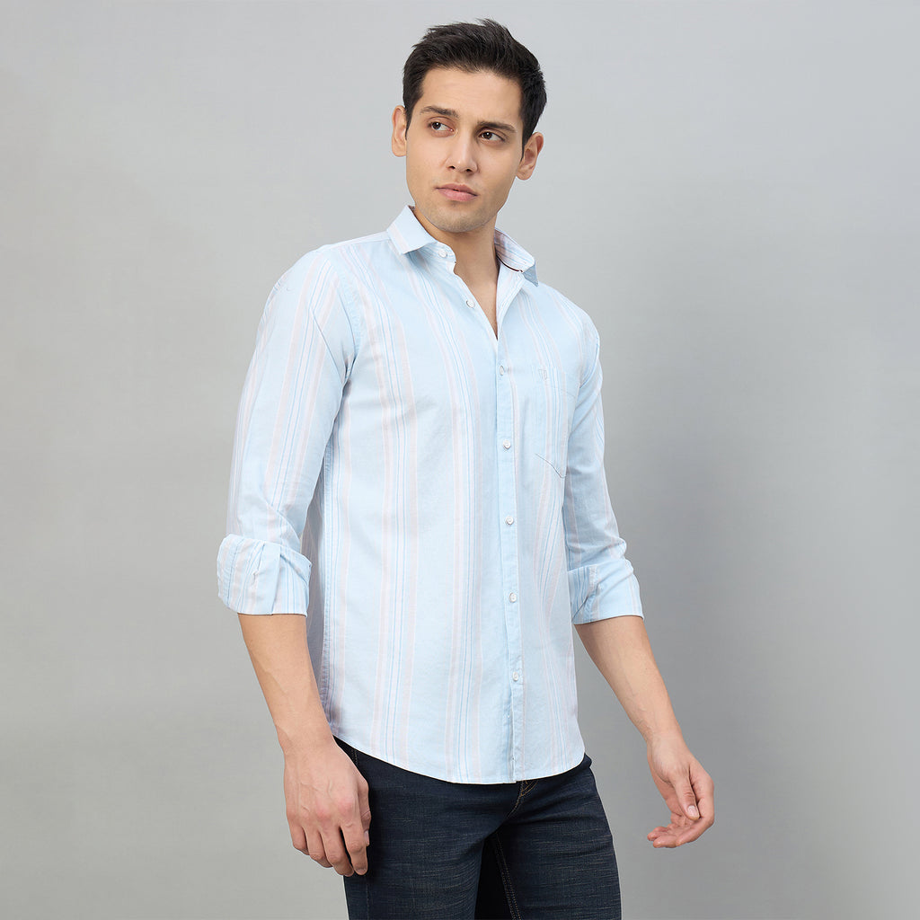 Duke Men Slim Fit Full Sleeve Oxford Cotton Shirt (SDO5STV)