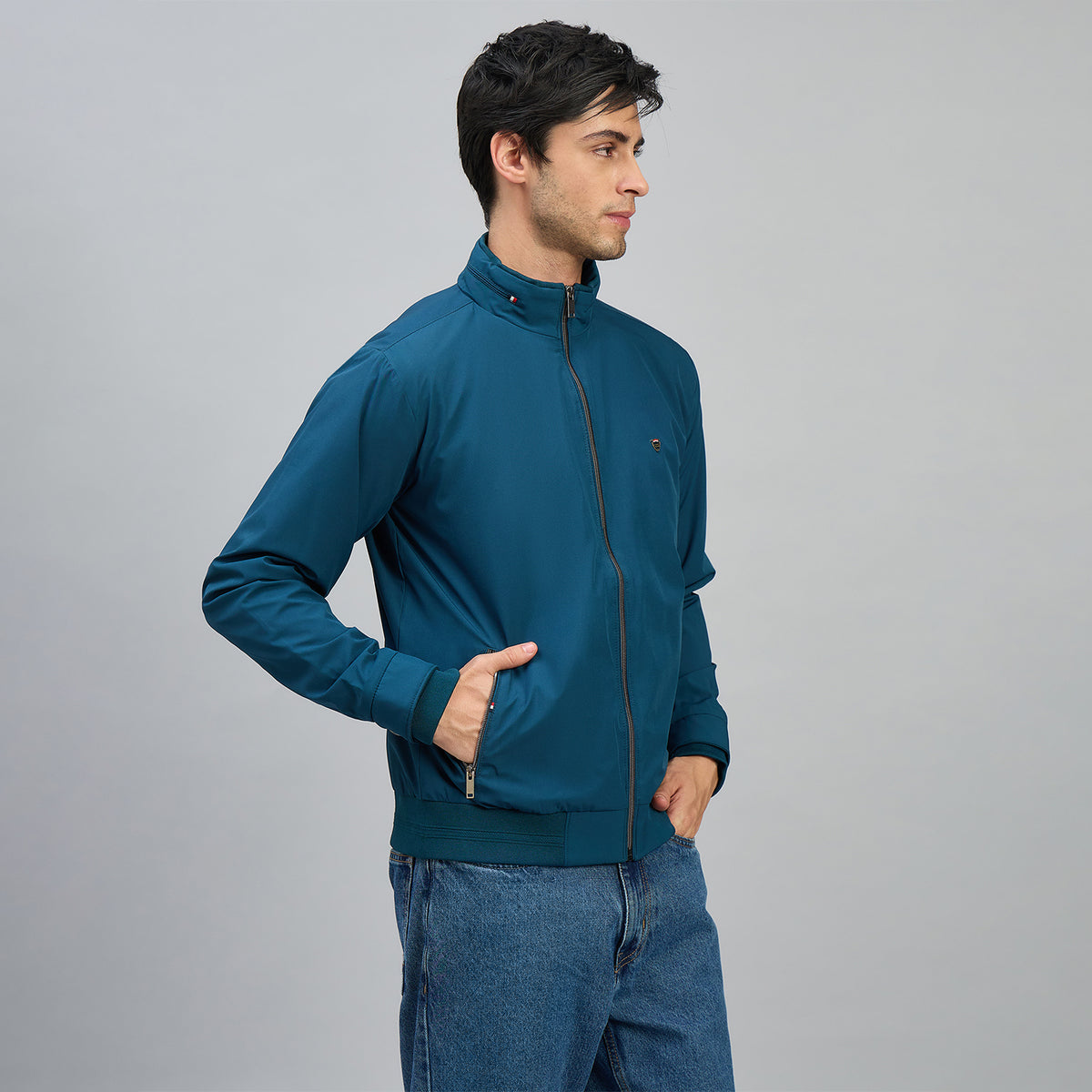 Duke Urban Men Full Sleeve High Neck Bomber Jacket (SDZ3108R)