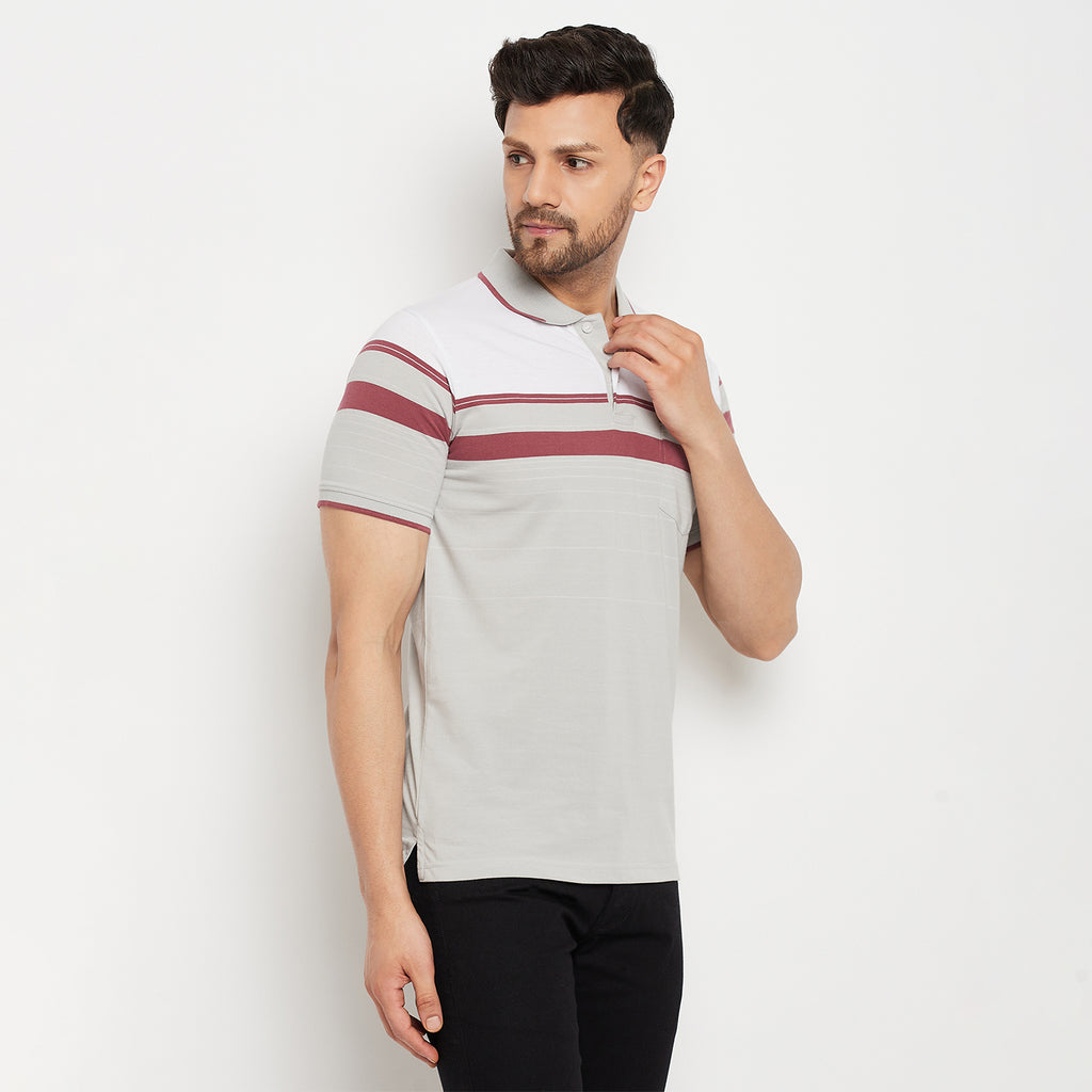 Duke Stardust Men Polo Neck Half Sleeve Cotton T-shirt (LF5839)