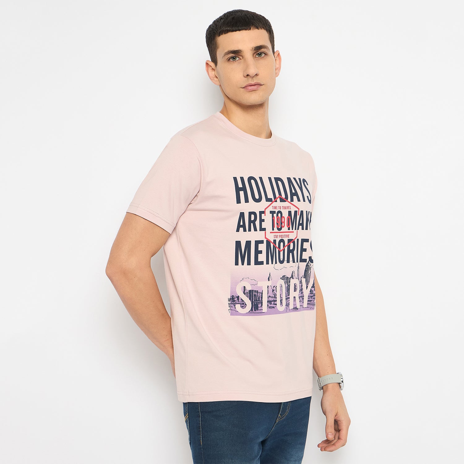 Duke Urban Men Half Sleeve Cotton Tshirt (MLF7290)