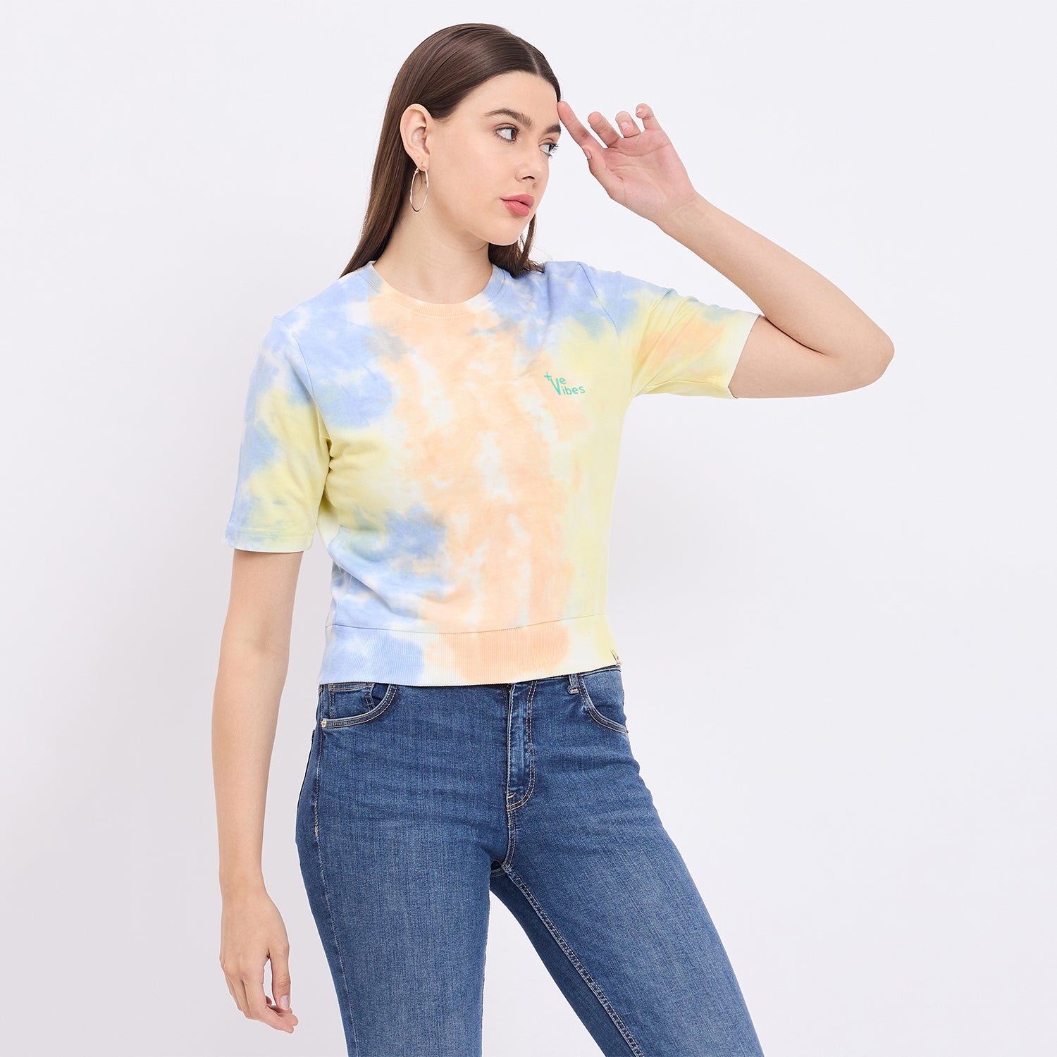 Duke Urban Women Half Sleeve Crop Top (LFX4203)