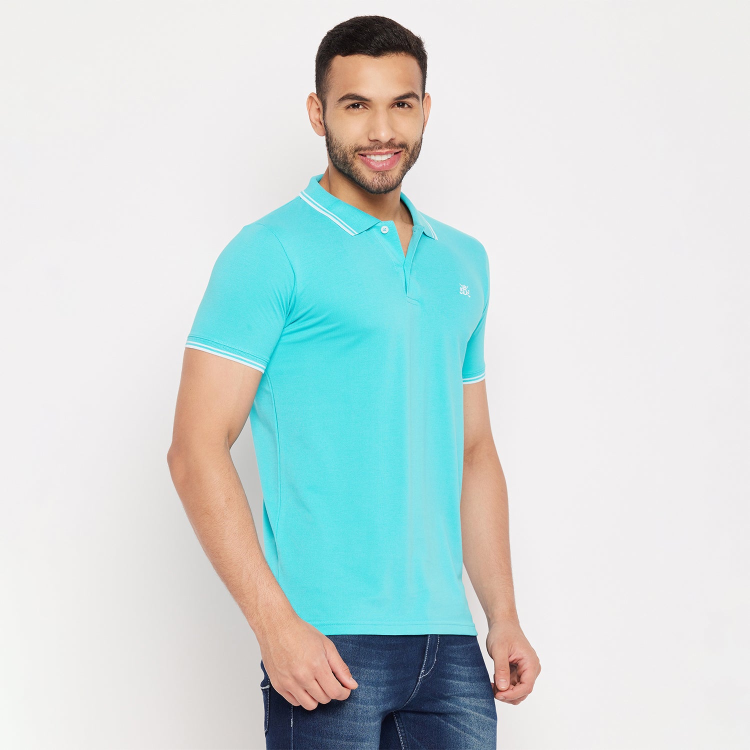 Duke Stardust Men Half Sleeve Polo Neck Cotton T-shirt (LF5890)