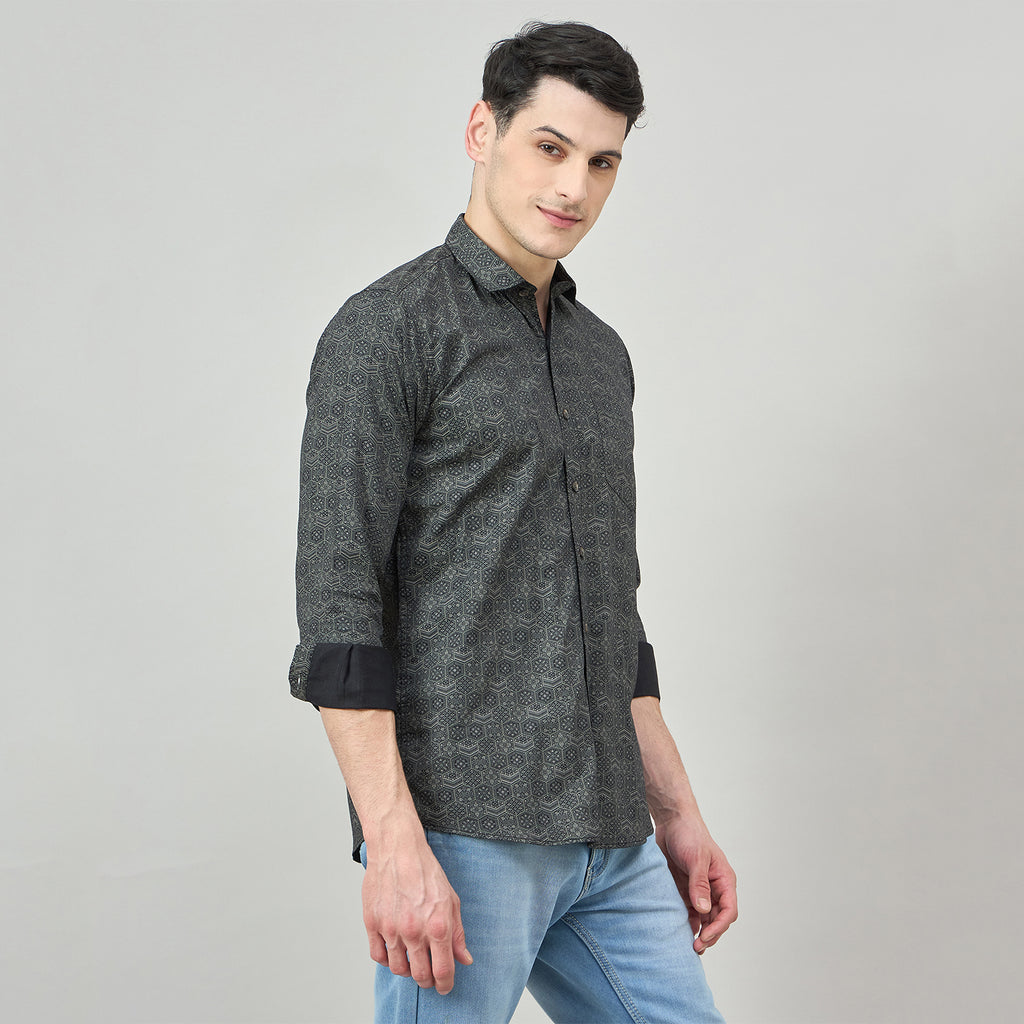 Duke Urban Men Full Sleeve Cotton Shirt (SDO8PRAT)