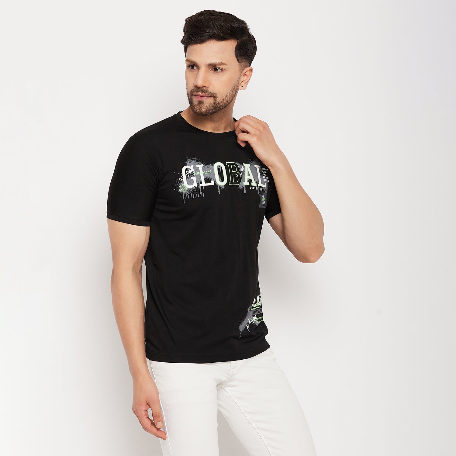 Duke Stardust Men Half Sleeve Cotton T-shirt (LF5766)