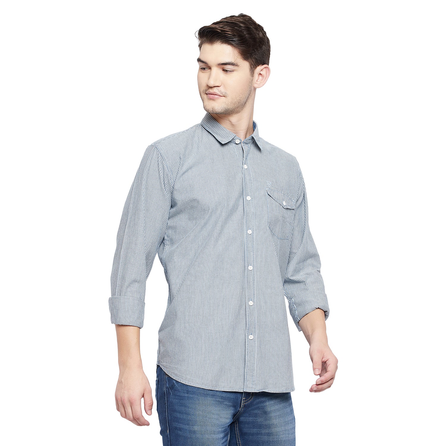 Duke Urban Men Full Sleeve Cotton Shirt (LQO8522)