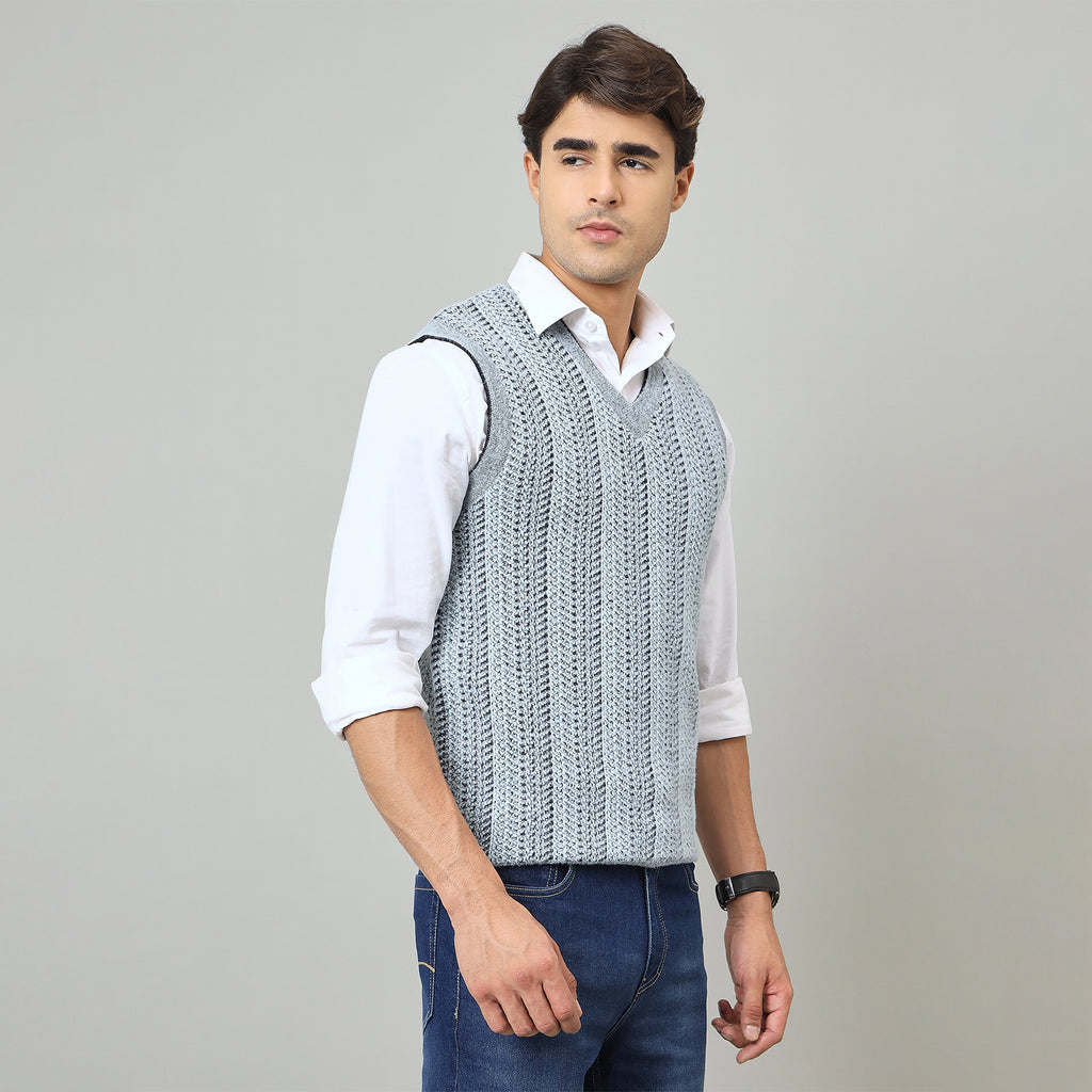 Duke Urban Men V Neck Sleeveless Reversible Sweater (SDS2293)