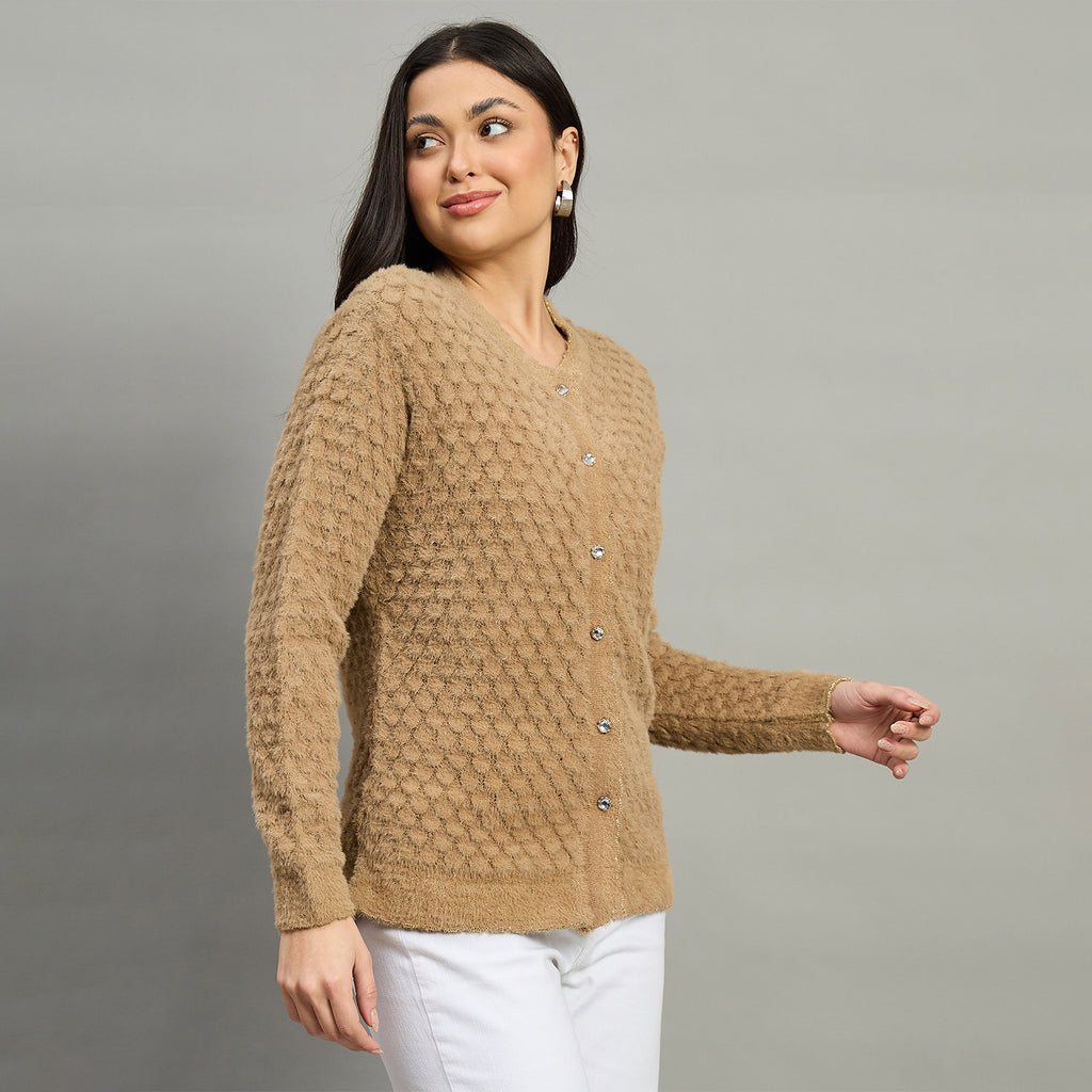 Duke Urban Women Full Sleeve Front Open Slim Fit Sweater (SDS1410B)