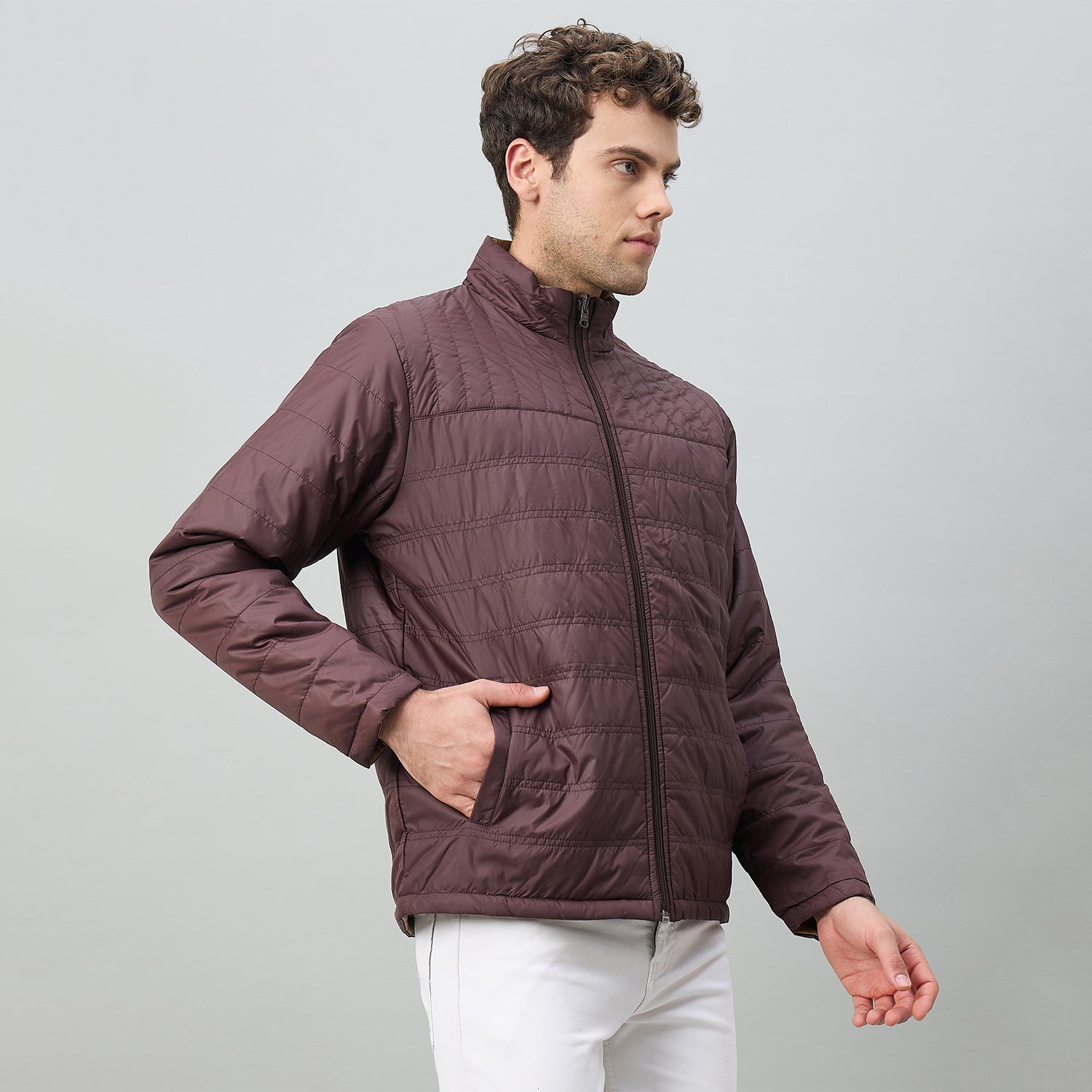 Duke Urban Men Reversible High Neck Regular Jacket (OSDZ9292)