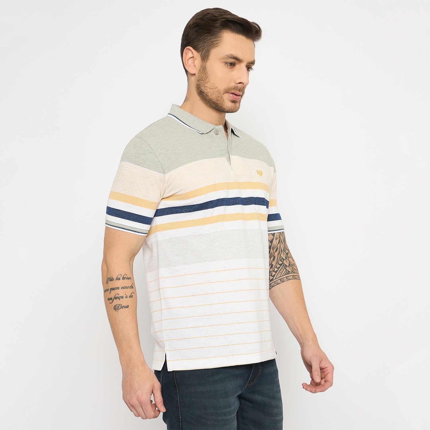 Duke Urban Men Half Sleeve Cotton Polo Tshirt (LF7364)