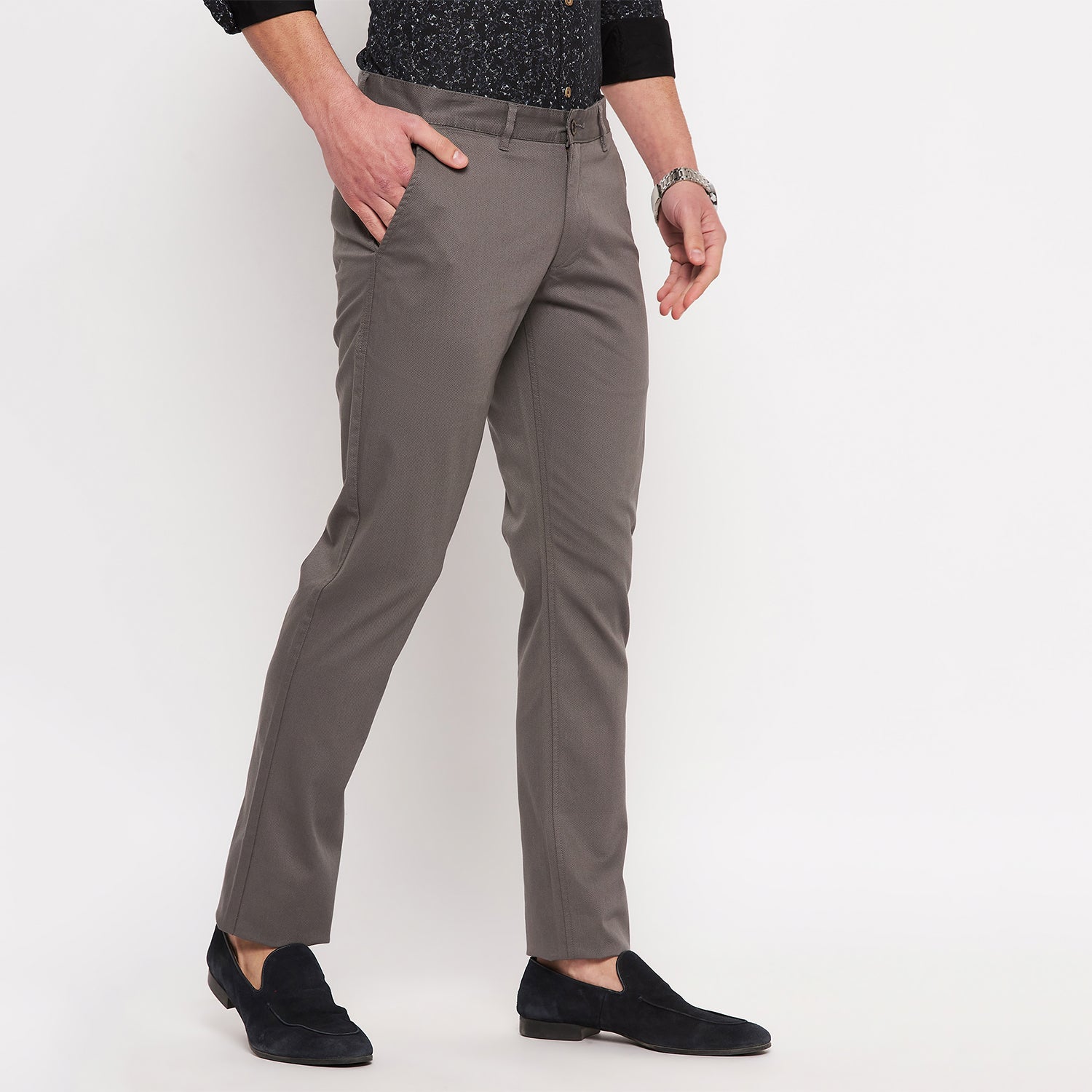 Duke Urban Men Expendable Waist Slim Fit Trousers (SDT4569)