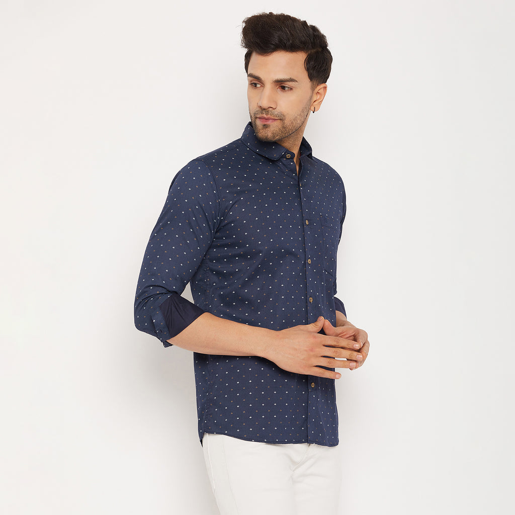 Duke Men Stardust Cotton Full Sleeve Shirt (SDO8PRSA)