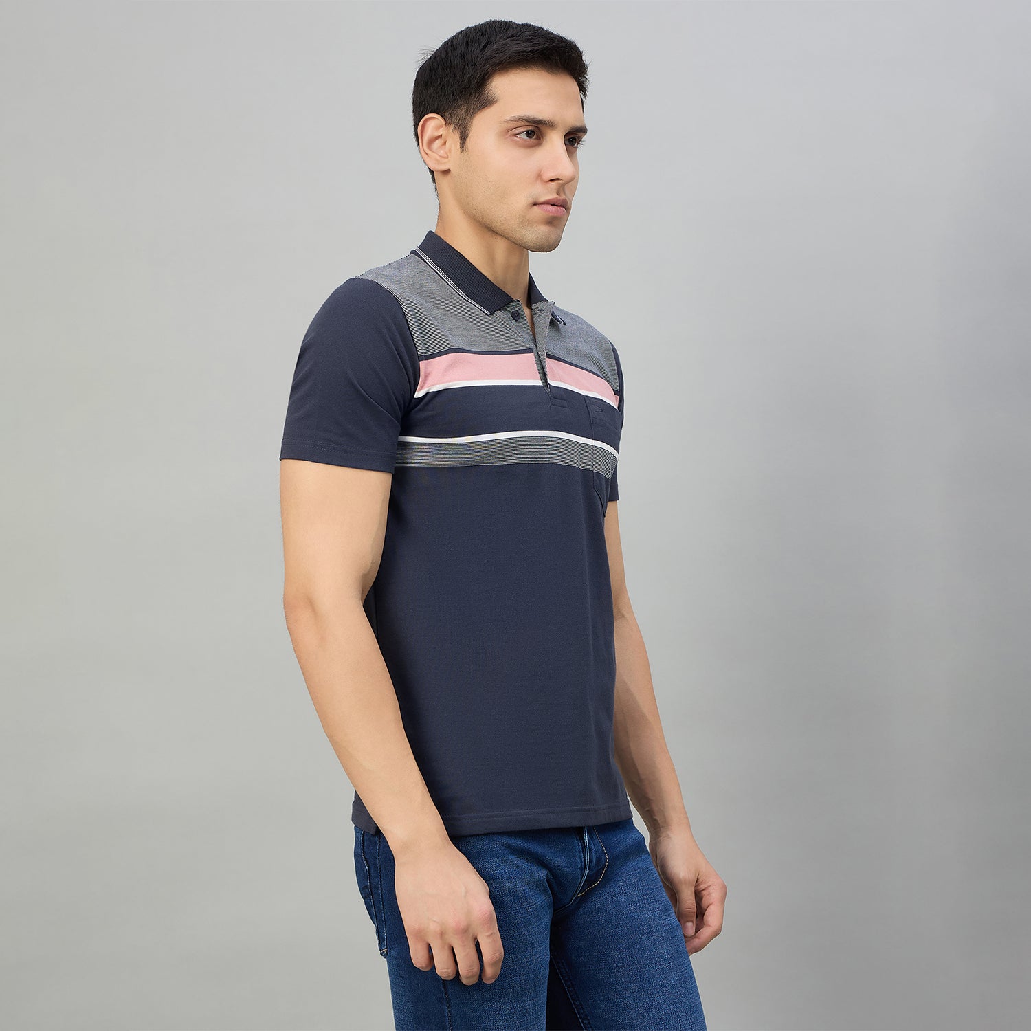 Duke Men Half Sleeve Cotton Regualr Fit Casual T-shirt (MLF1176)