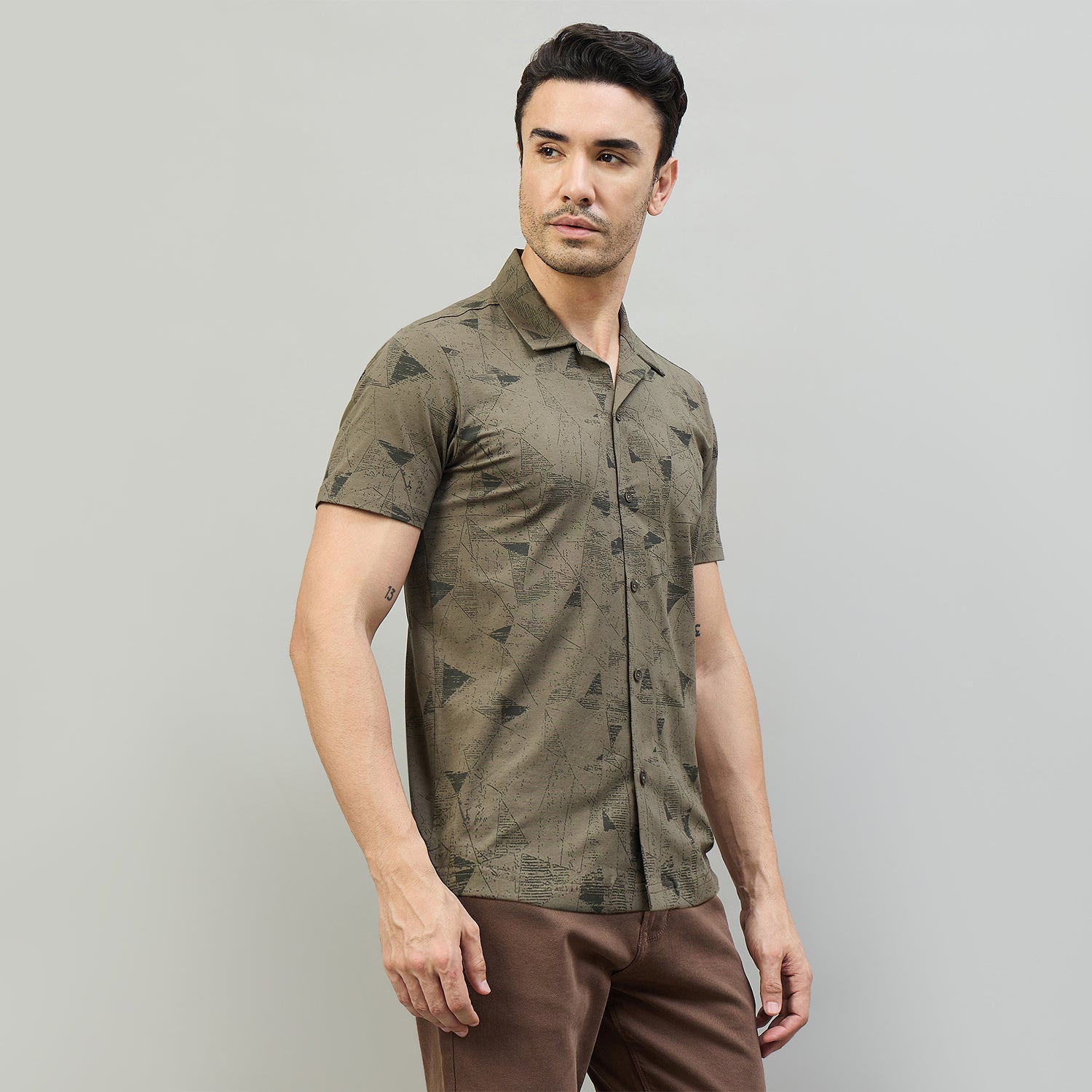 Duke Urban Men Regular Half Sleeve Cotton Shirt (LF6091A)