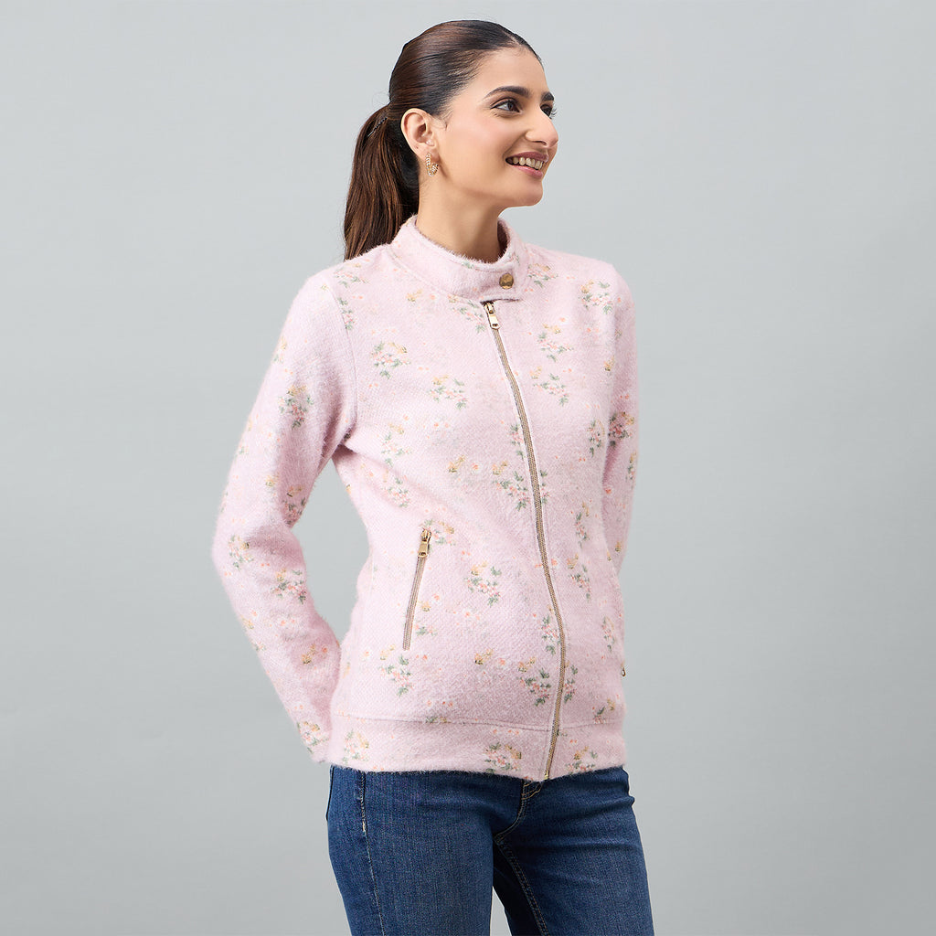 Duke Urban Women Full Zip Regular Sweatshirt (LFX976)