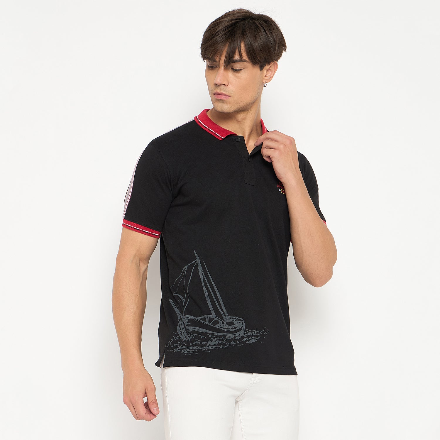 Duke Urban Men Half Sleeve Cotton T-shirt (LF7110)