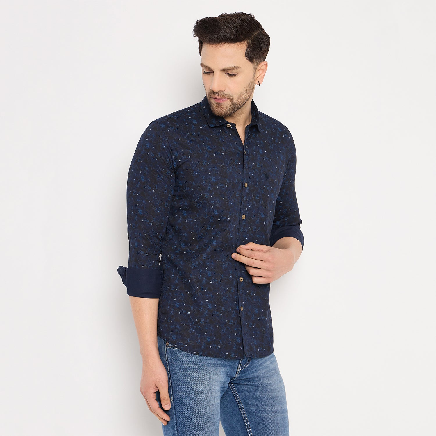 Duke Urban Men Full Sleeve Cotton Shirt (SDO8PRSH)