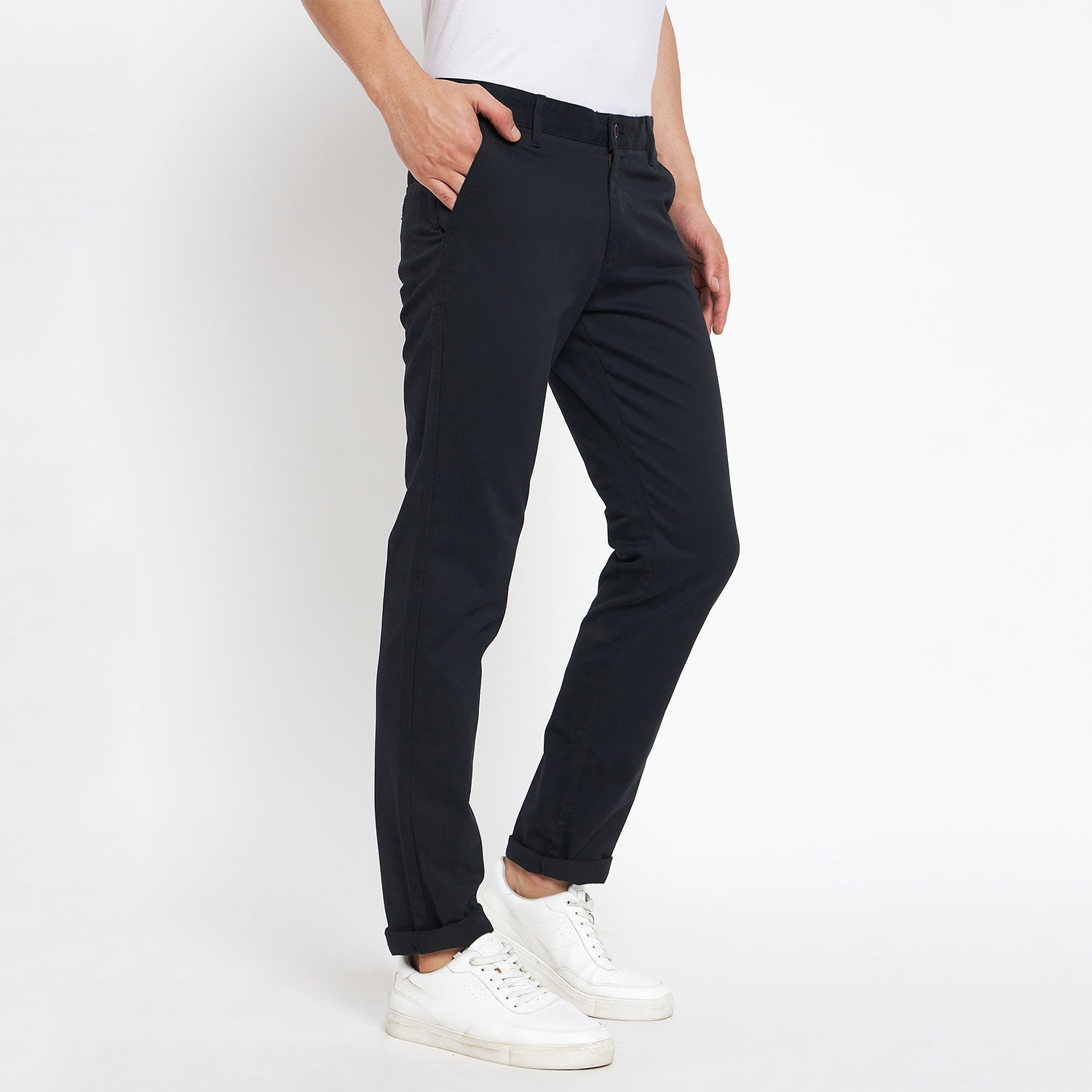 Duke Stardust Men Solid Chinos Trousers (SDT4512)