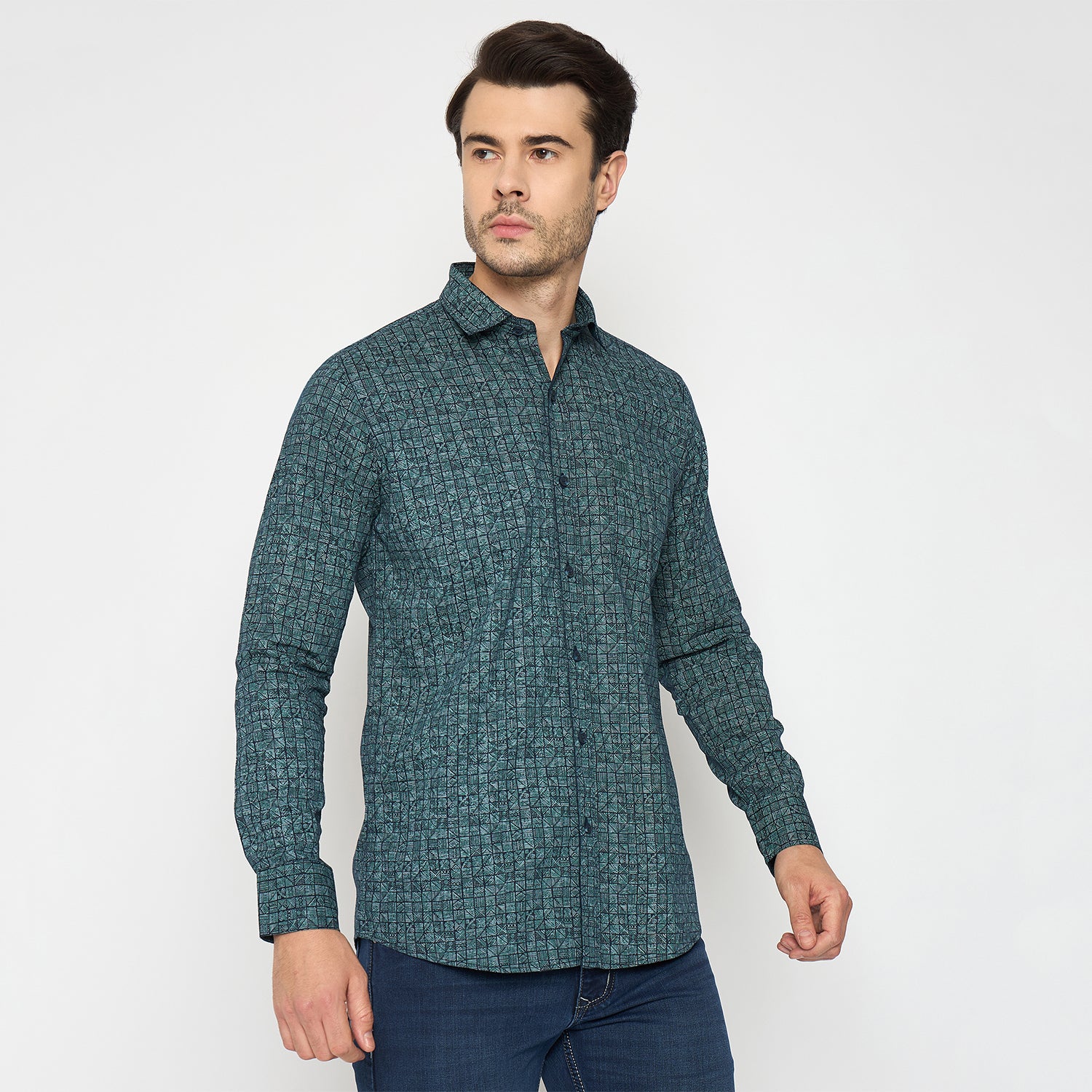 Duke Urban Men Full Sleeve Cotton Shirt (SDO8PRAL)