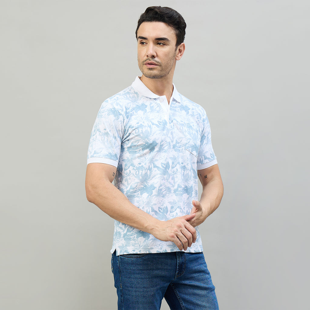 Duke Urban Men Half Sleeve Cotton Smart Fit Casual T-shirt (LF7980)
