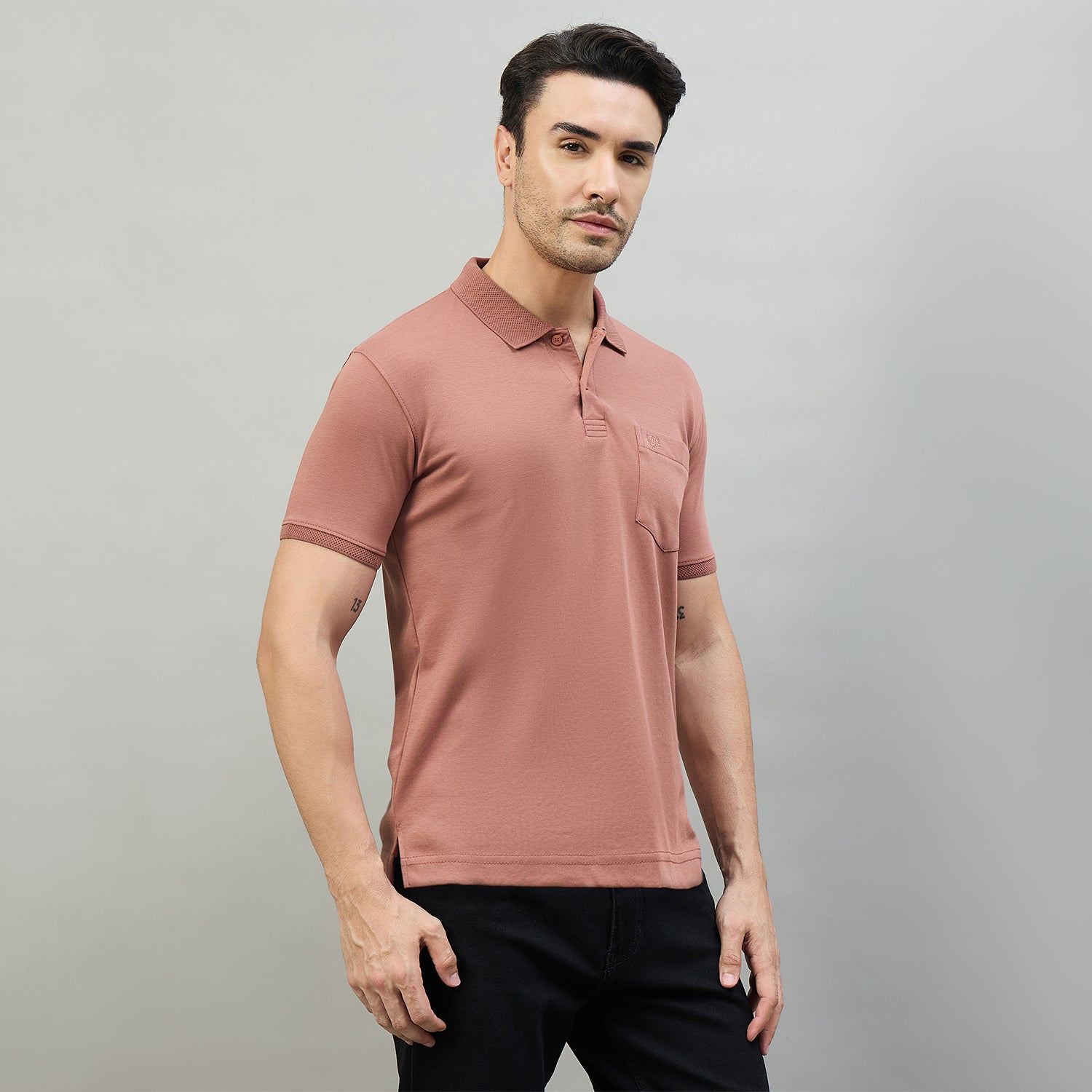 Duke Men Half Sleeve Cotton Smart Fit Casual T-shirt (SD75)